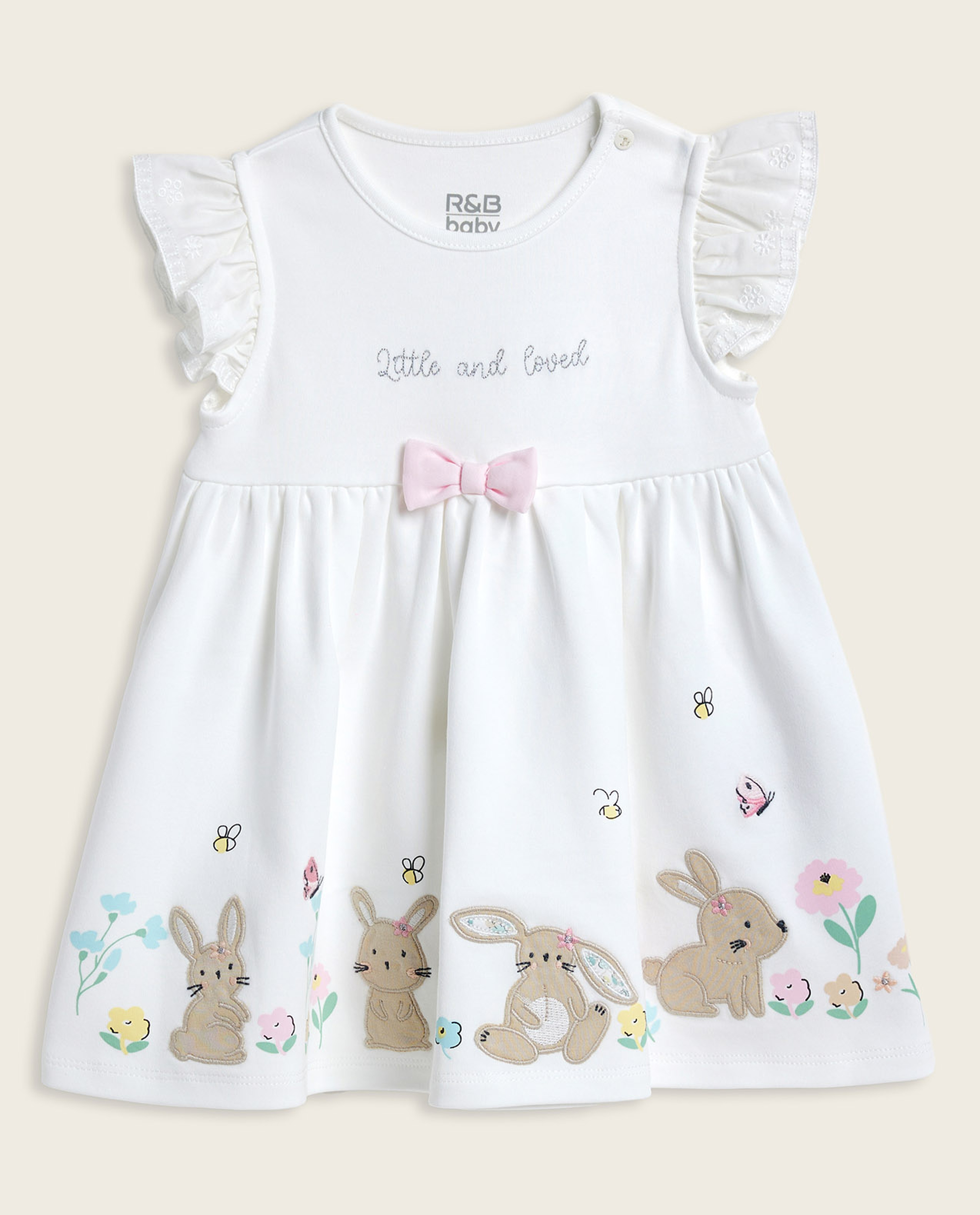 Embroidered A-Line Dress Set