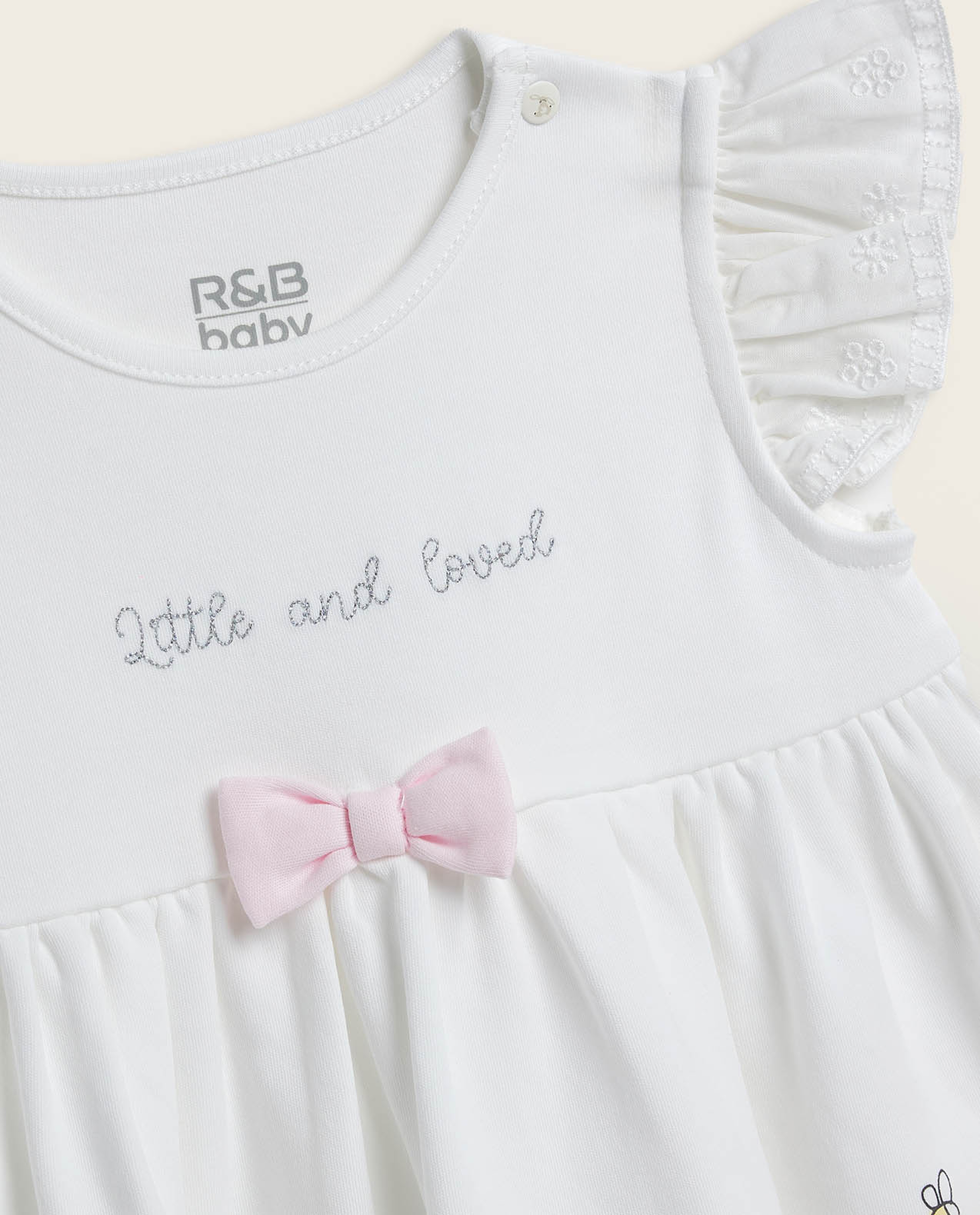 Embroidered A-Line Dress Set