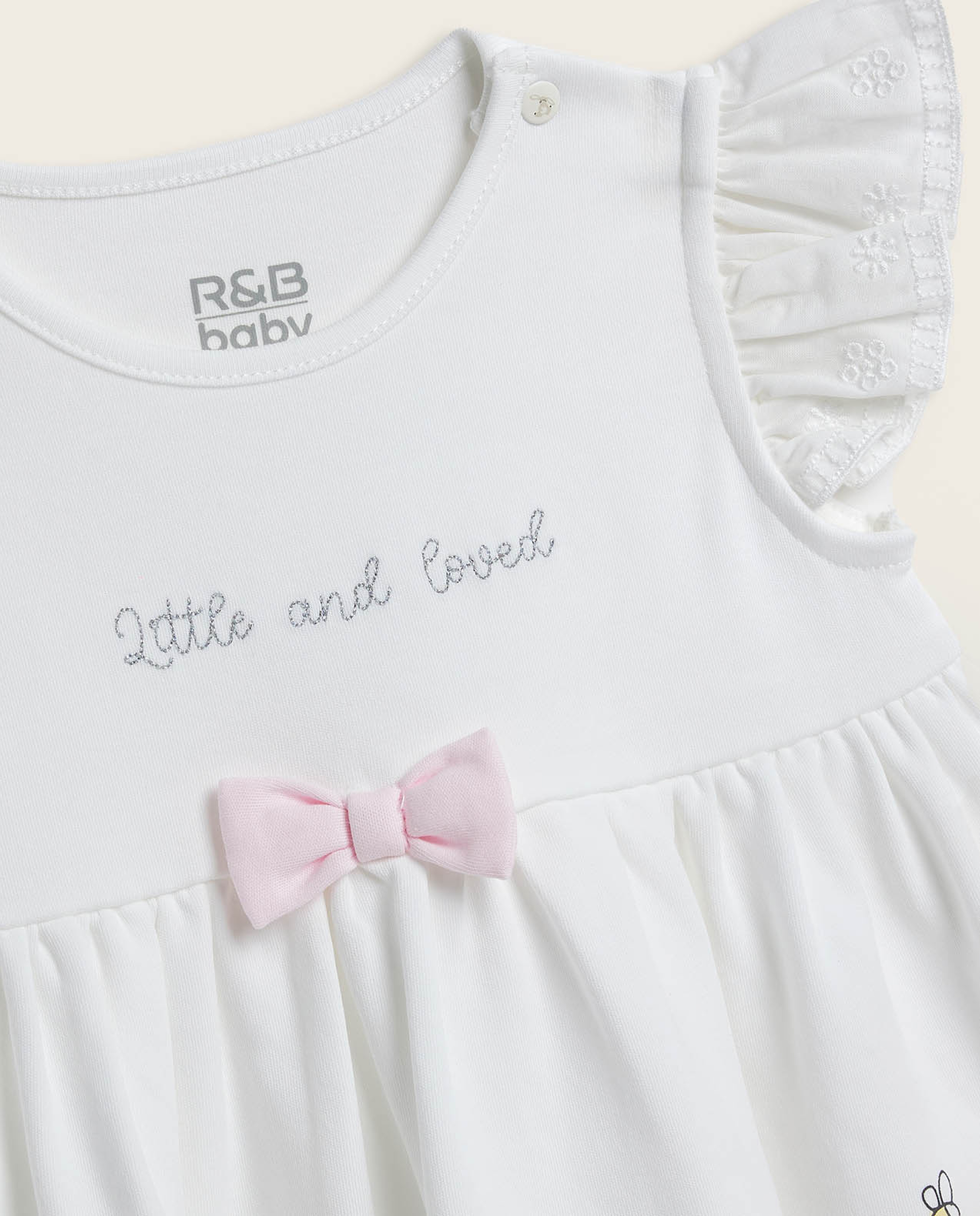 Embroidered A-Line Dress Set