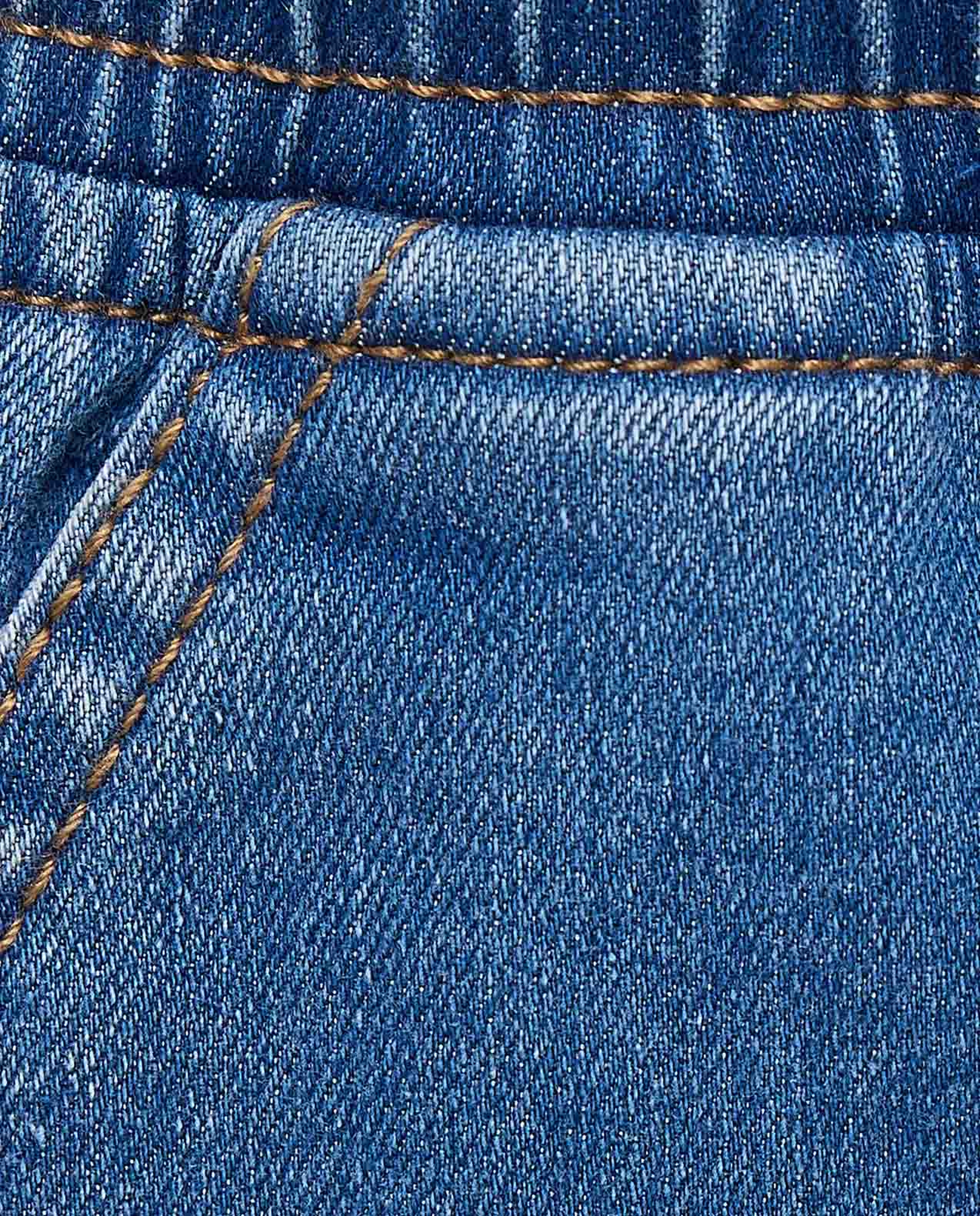 Faded Denim Shorts with Drawstring Waist