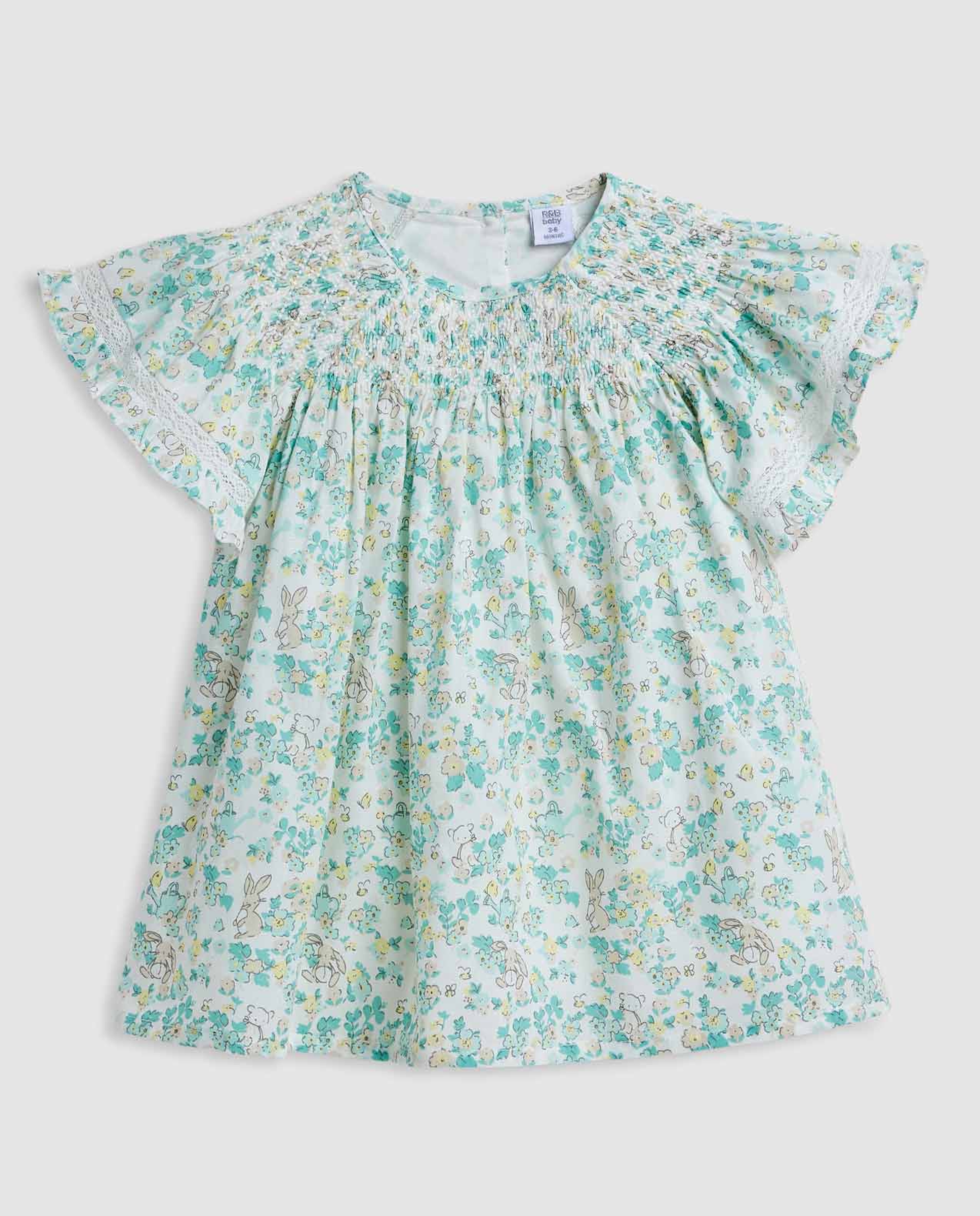 Printed A-Line Dress Set