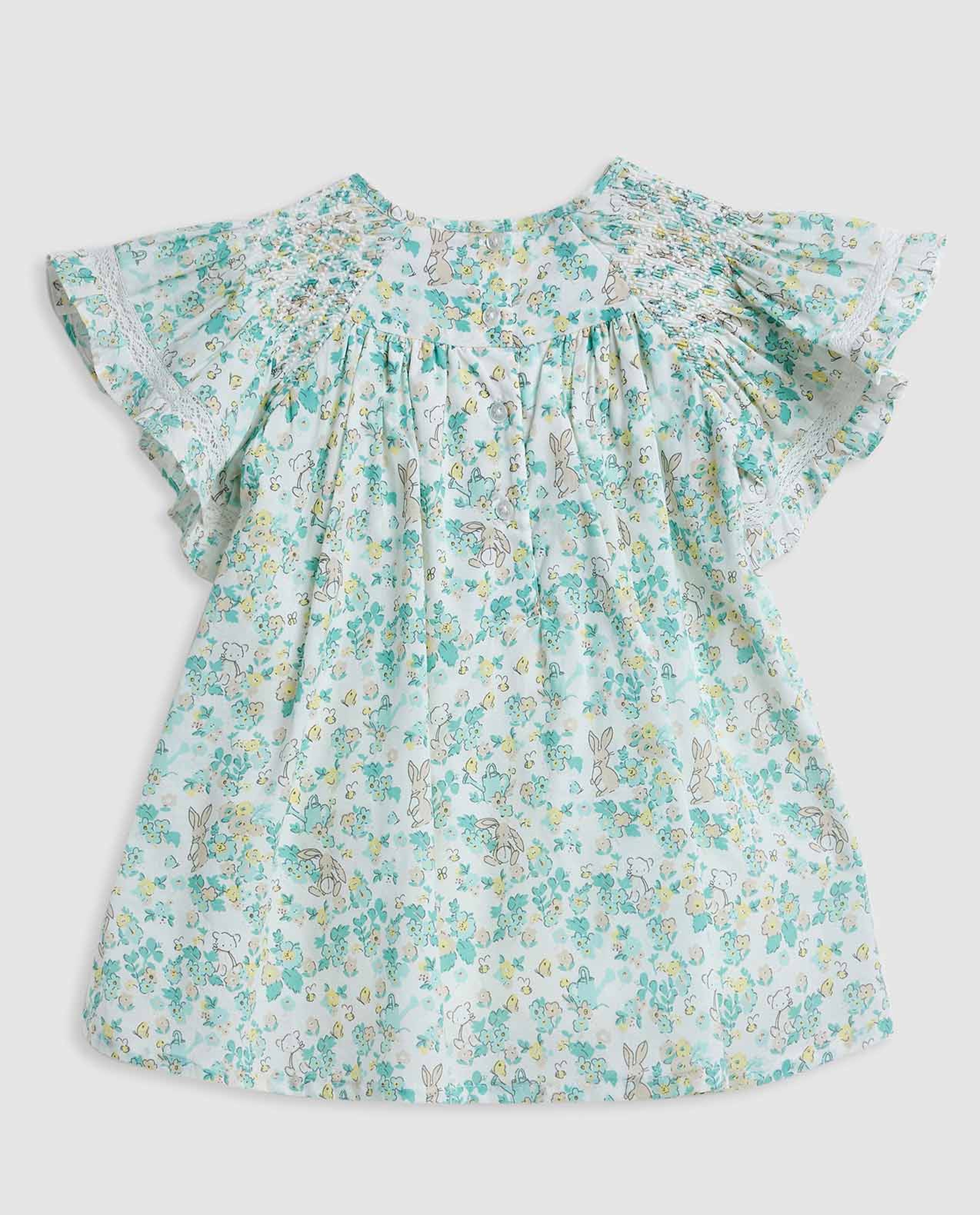 Printed A-Line Dress Set