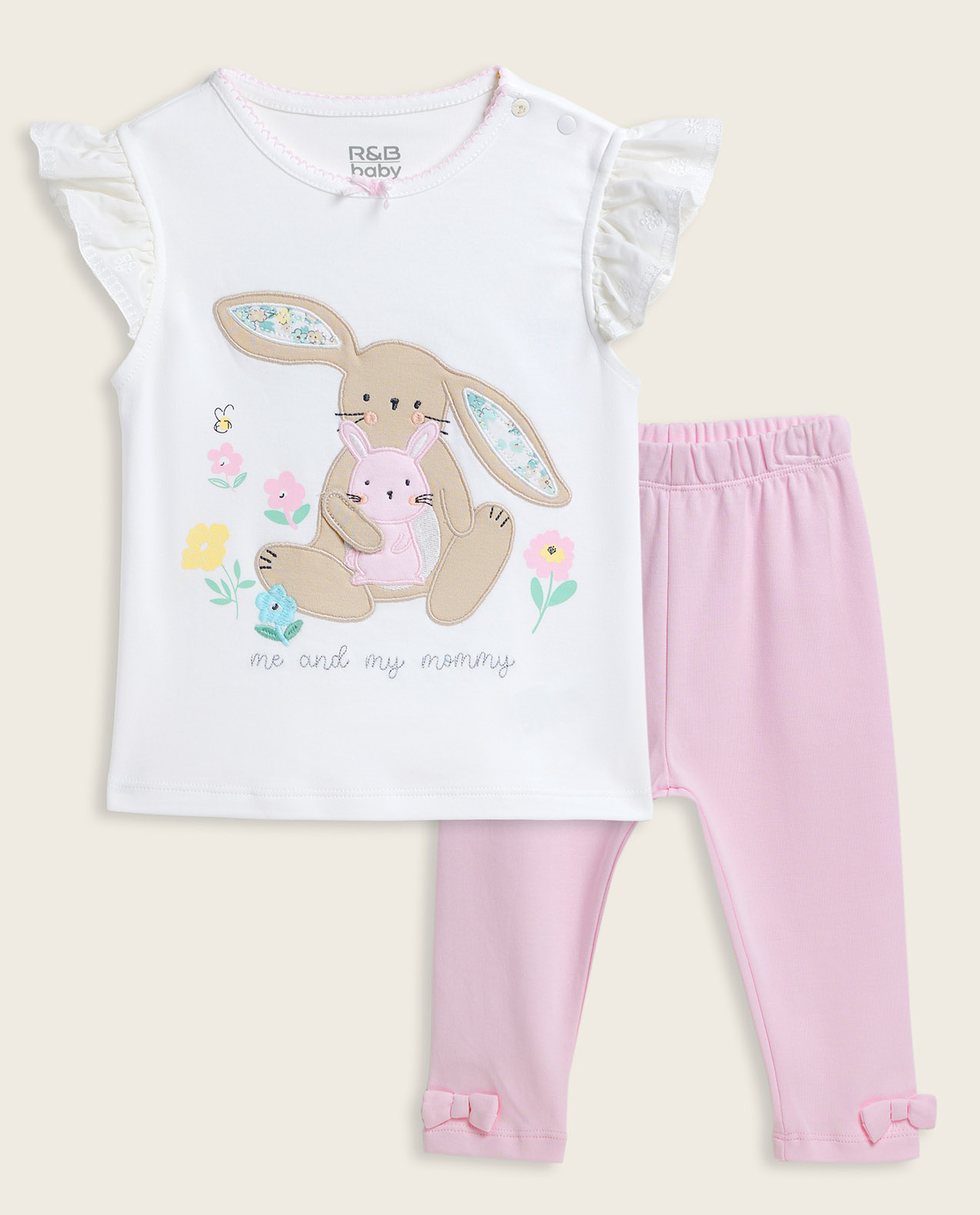 Appliqued Top and Pants Set