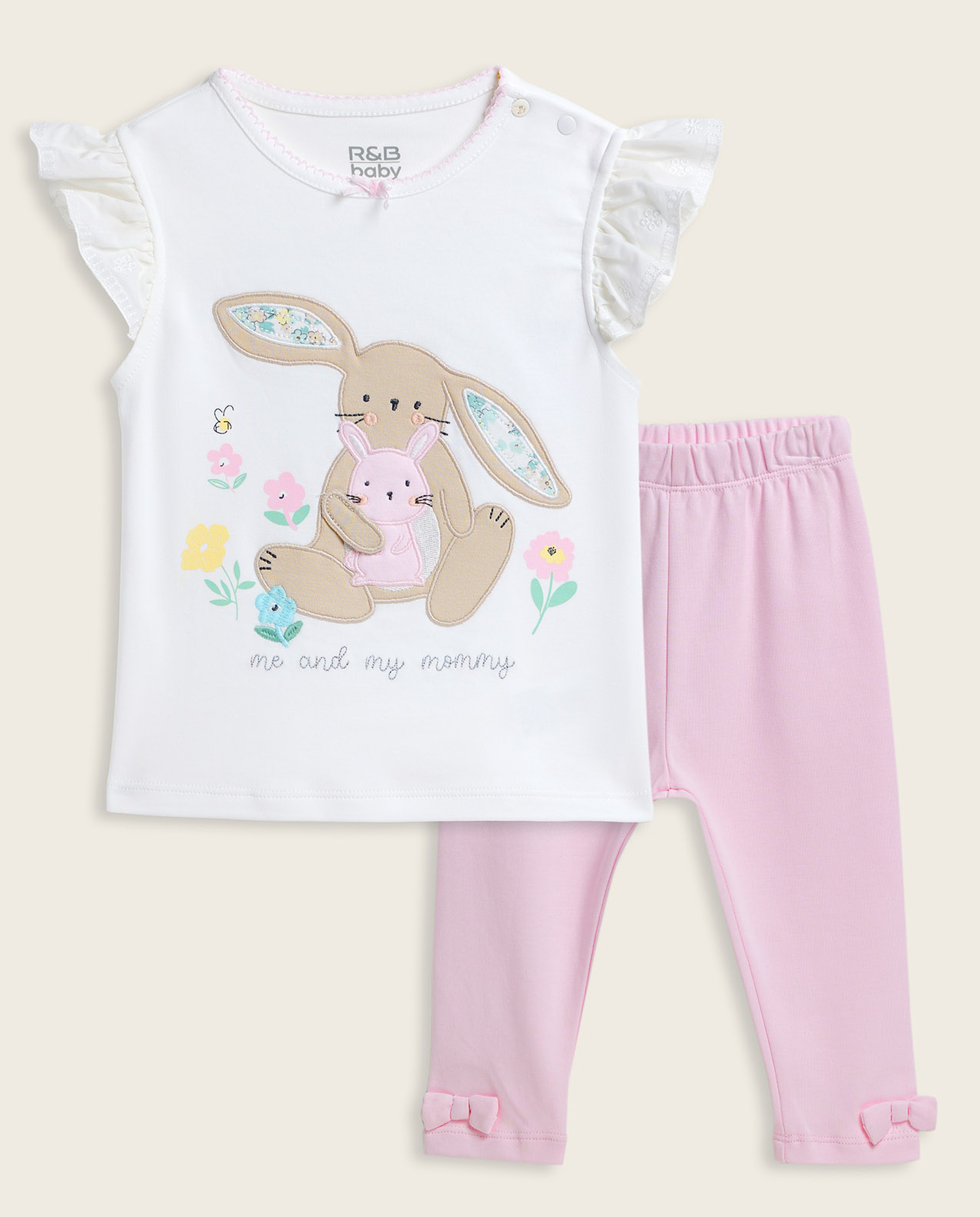 Appliqued Top and Pants Set