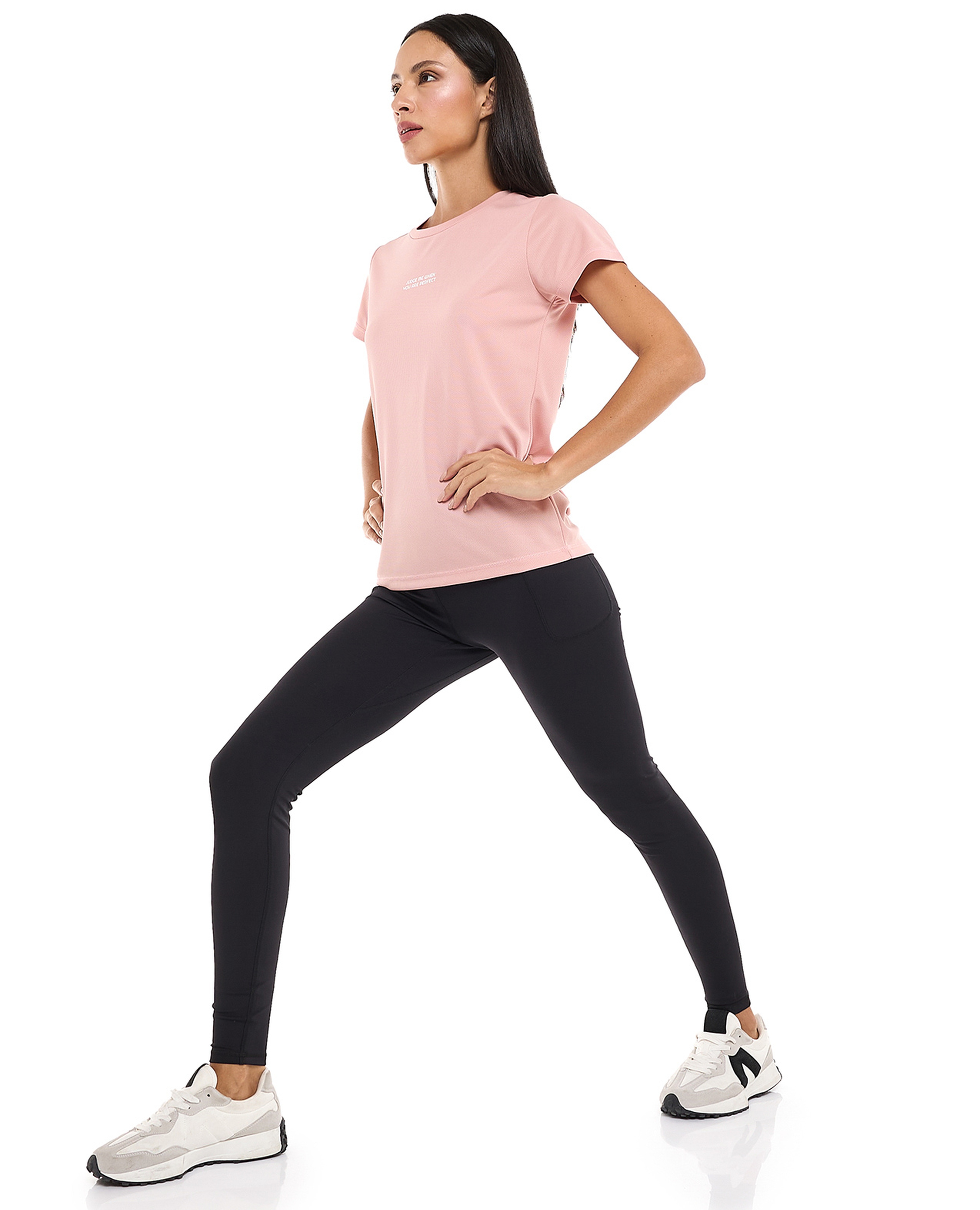 ليقنز رياضي سادة بخصر مرن