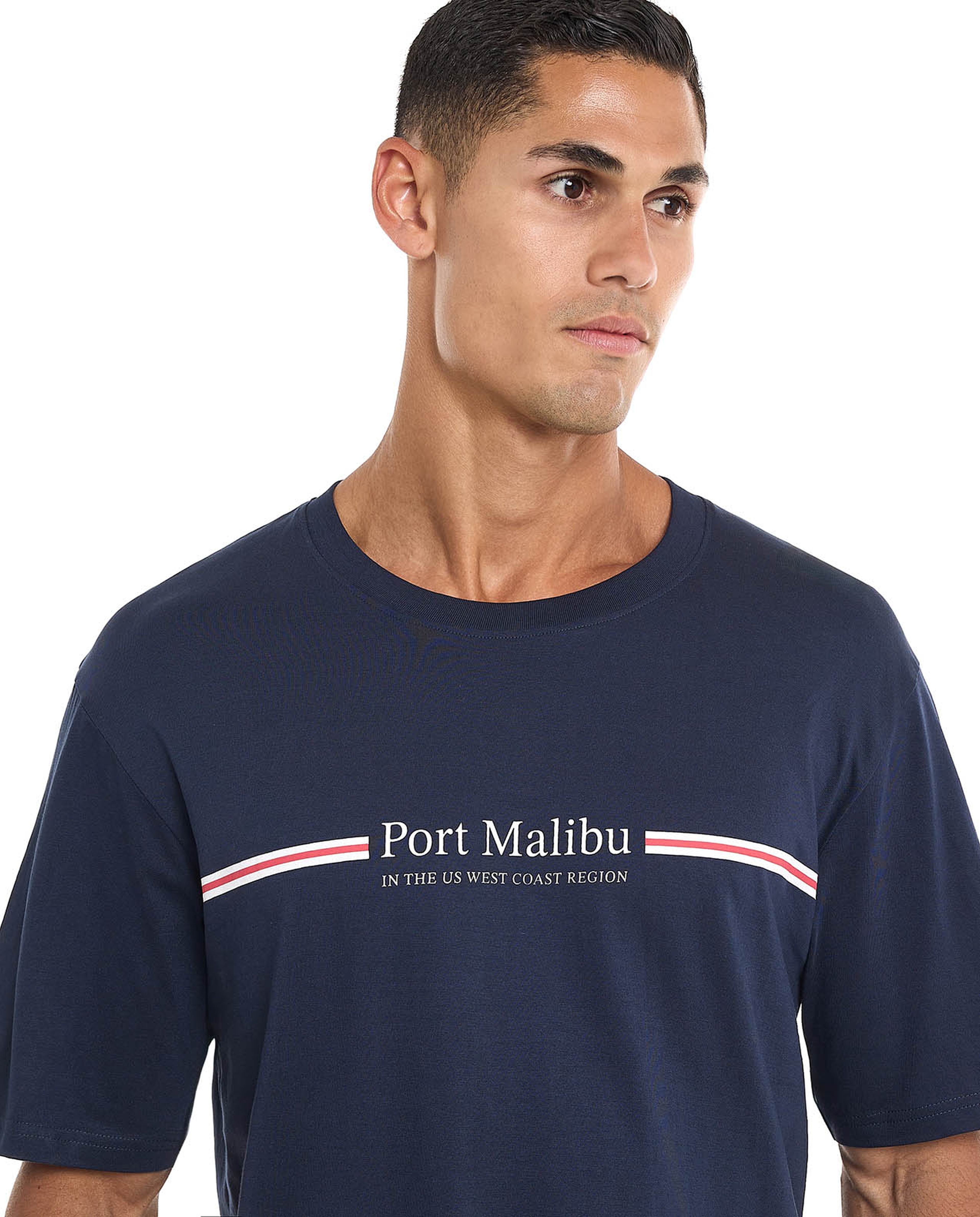 Printed T-Shirt with Crew Neck and Short Sleeves