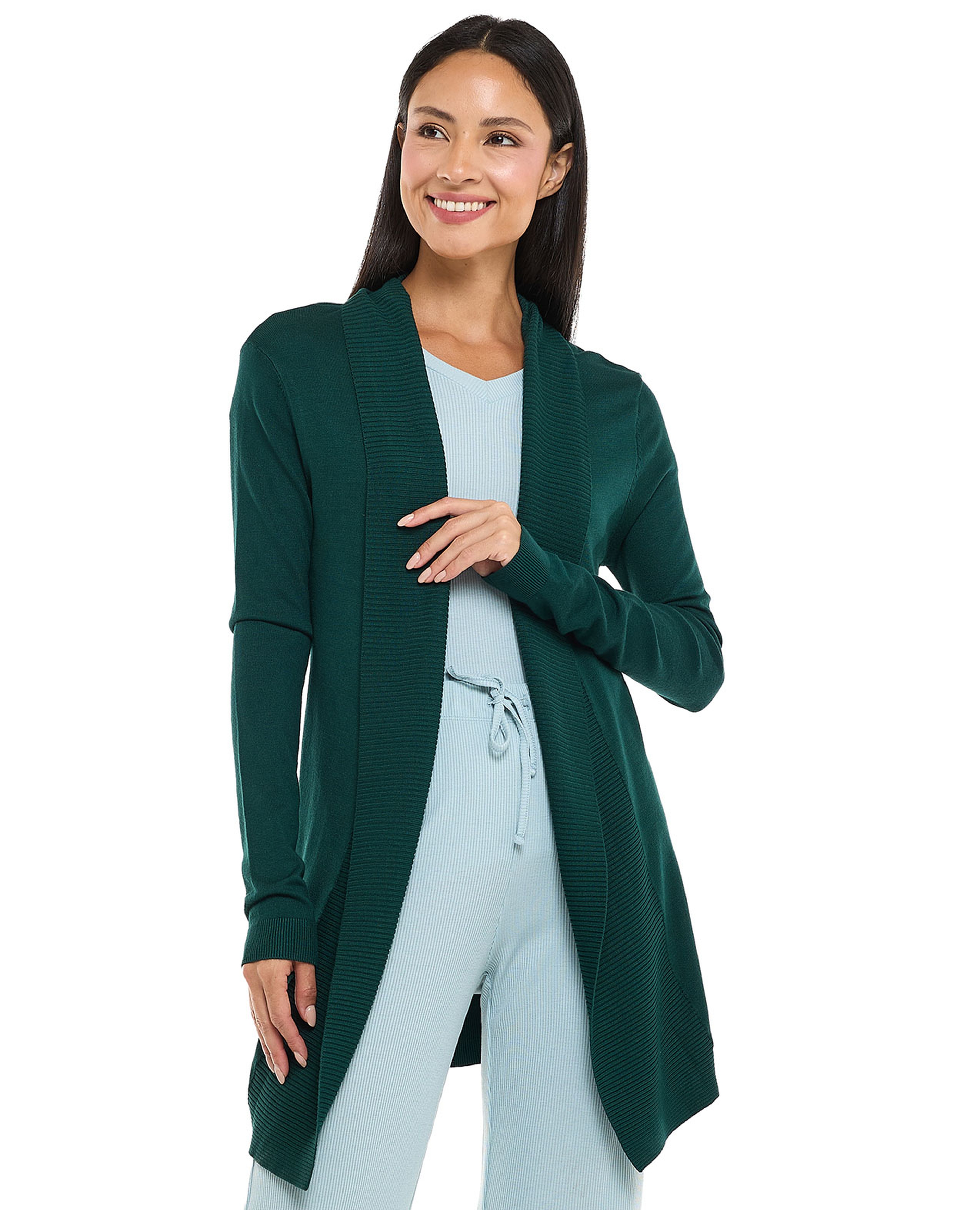 كارديجان مفتوح من الأمام مرن