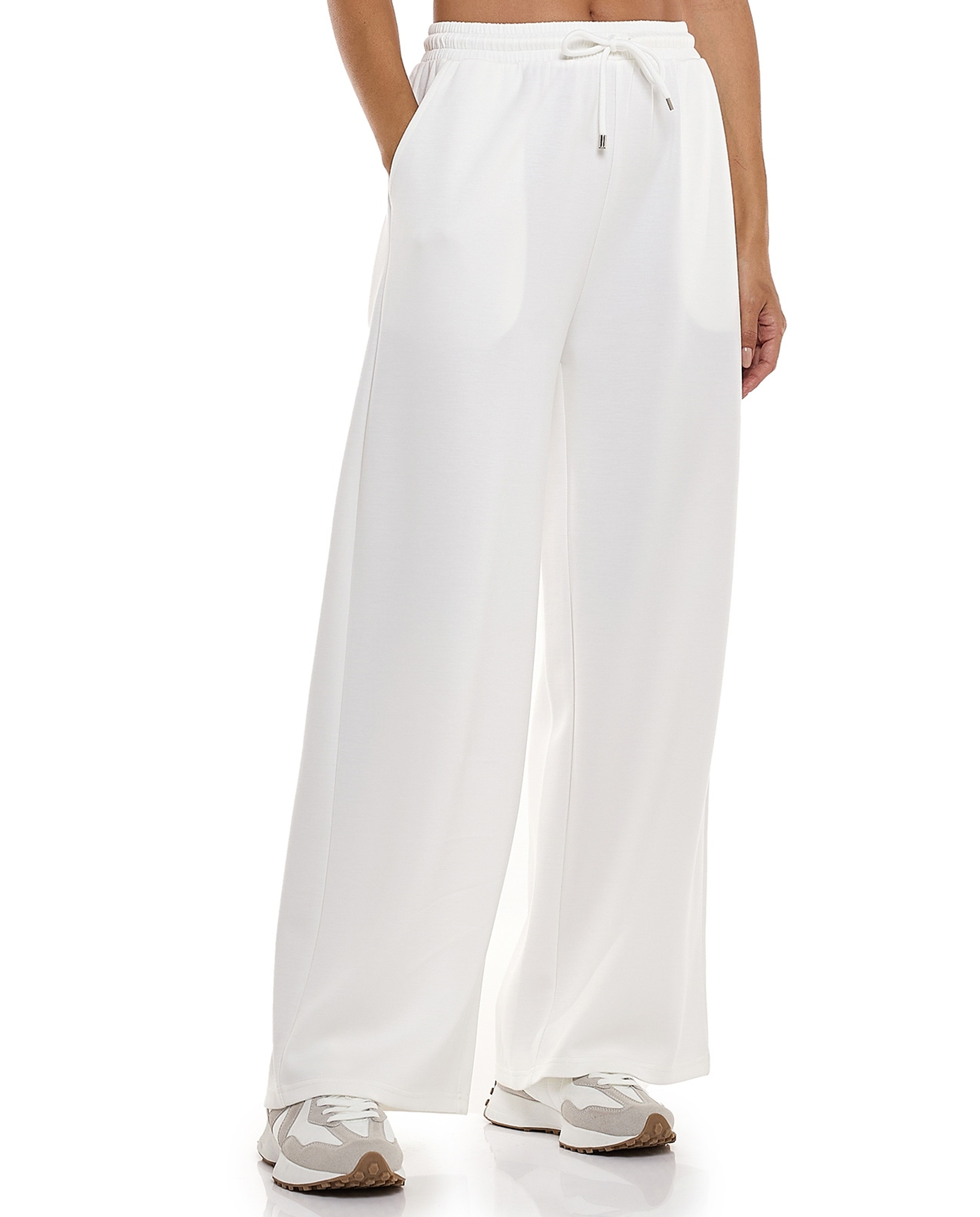 Solid Sweatpants with Drawstring Waist