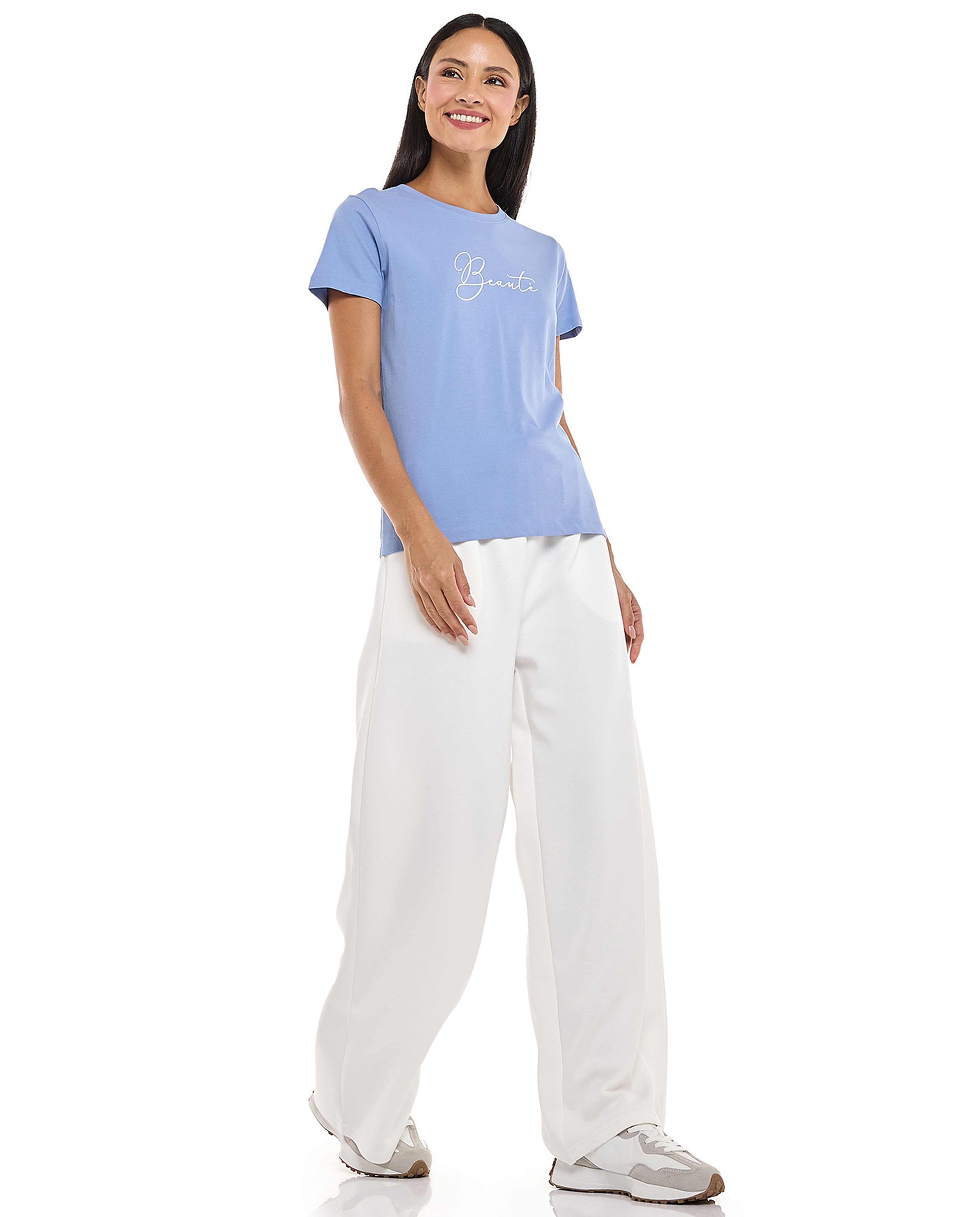Solid Sweatpants with Drawstring Waist