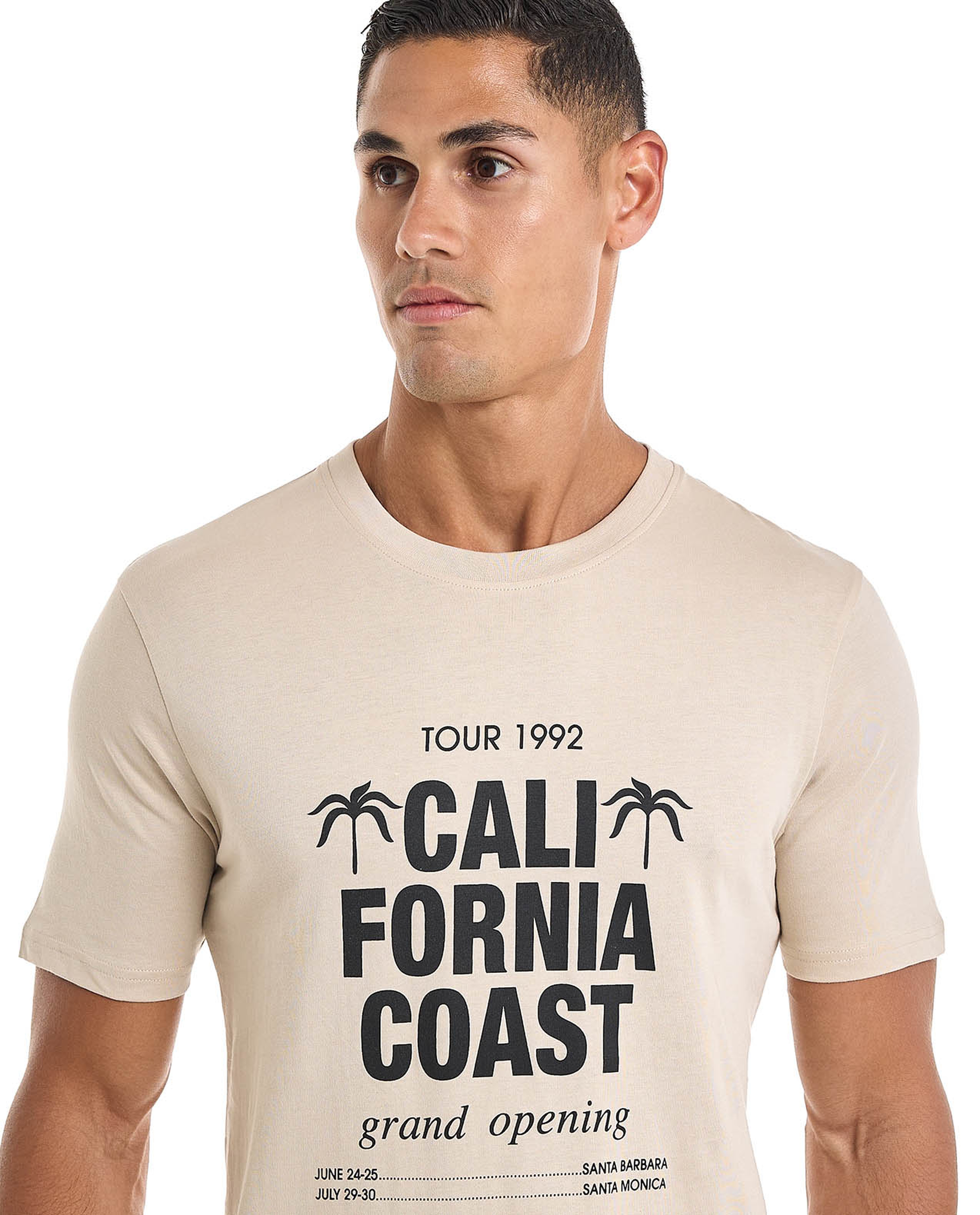 Printed T-Shirt with Crew Neck and Short Sleeves