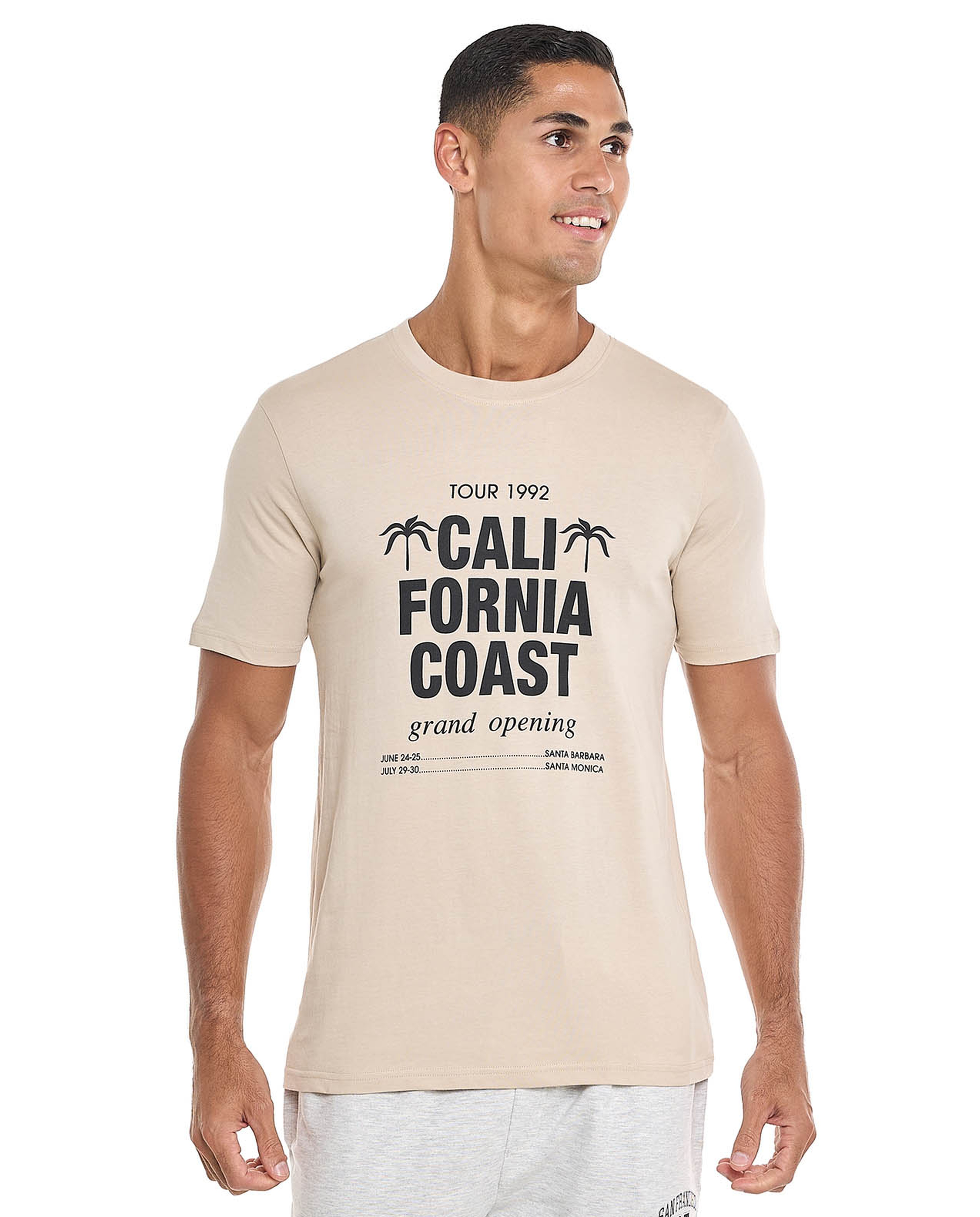 Printed T-Shirt with Crew Neck and Short Sleeves