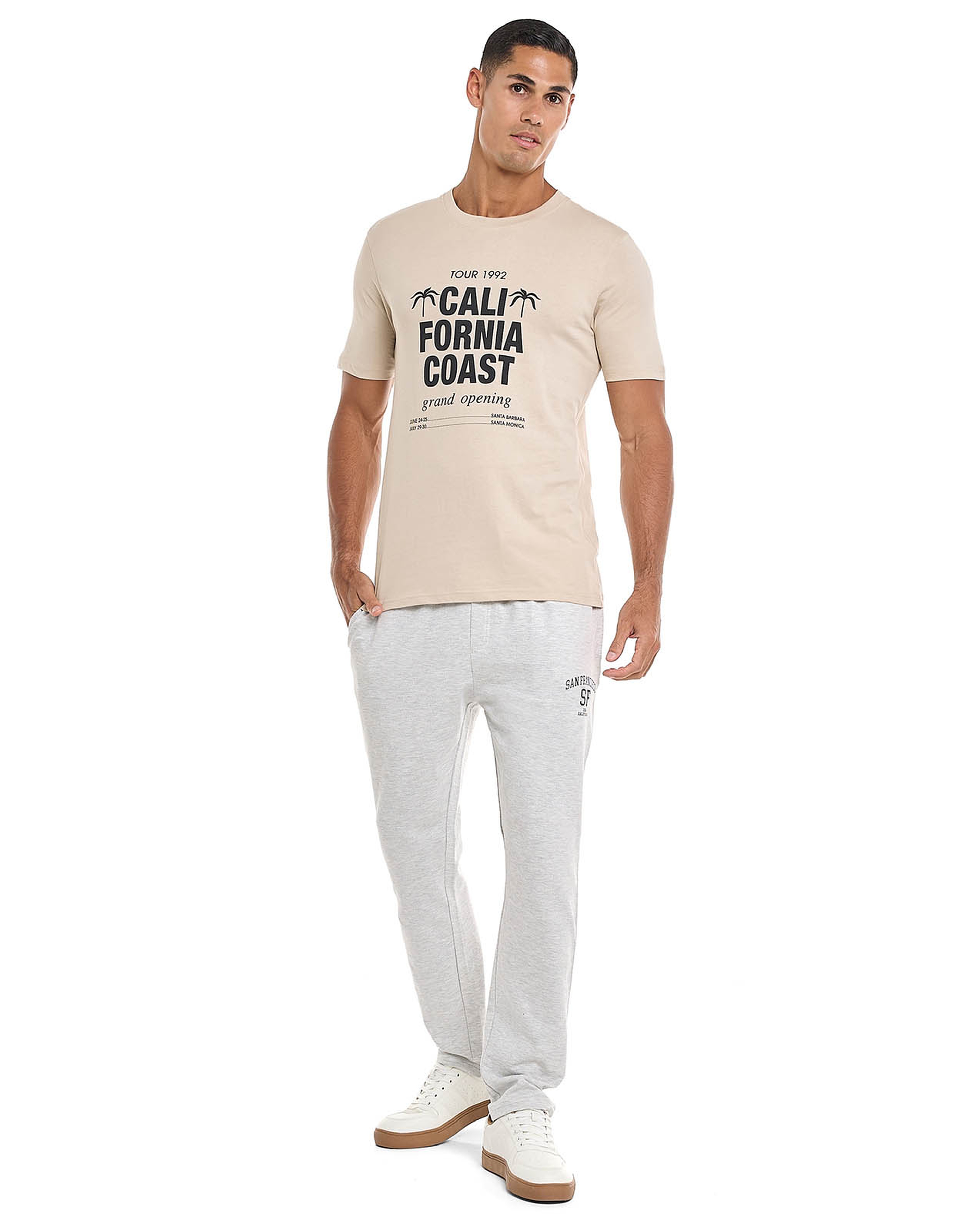 Printed T-Shirt with Crew Neck and Short Sleeves