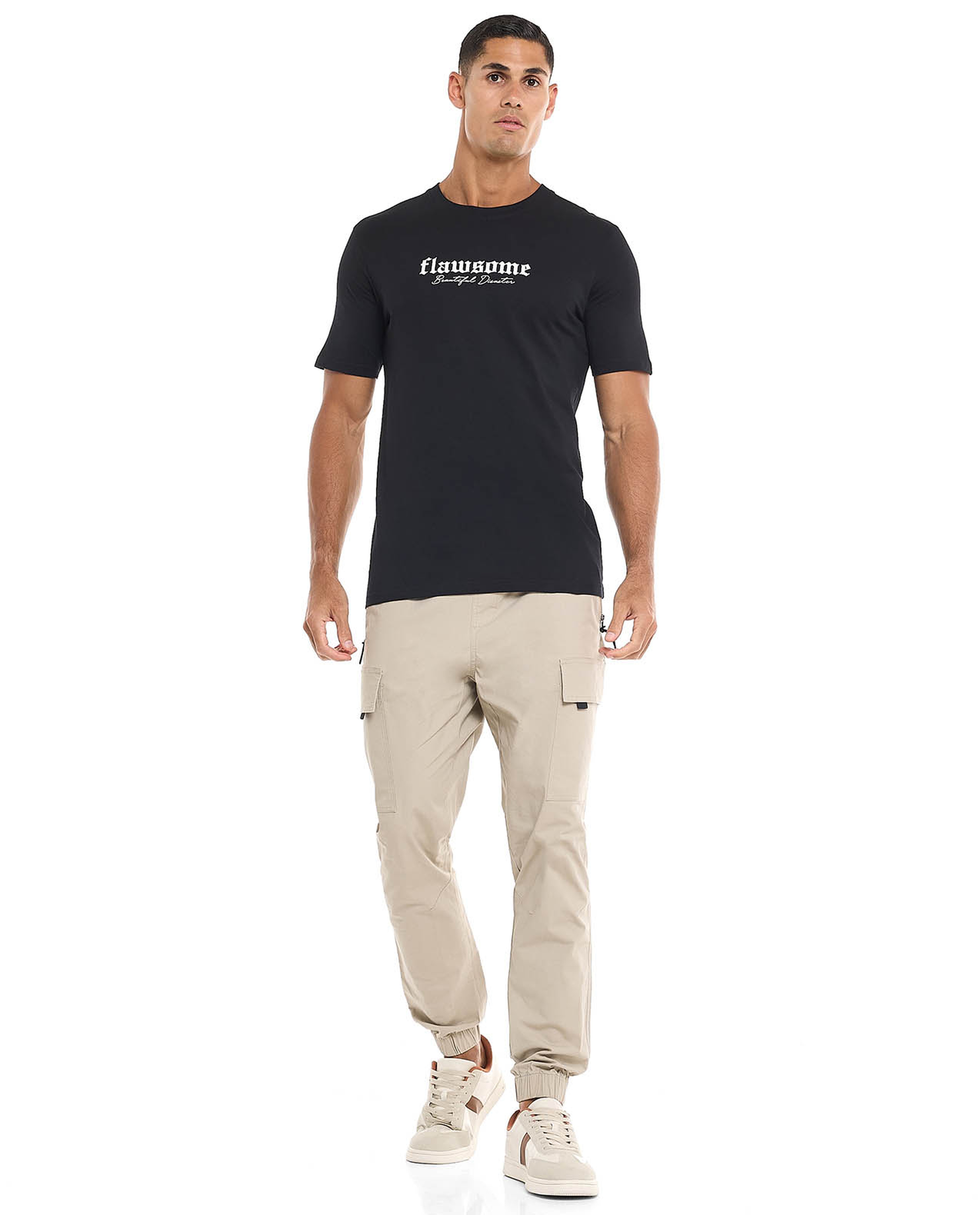 Printed T-Shirt with Crew Neck and Short Sleeves