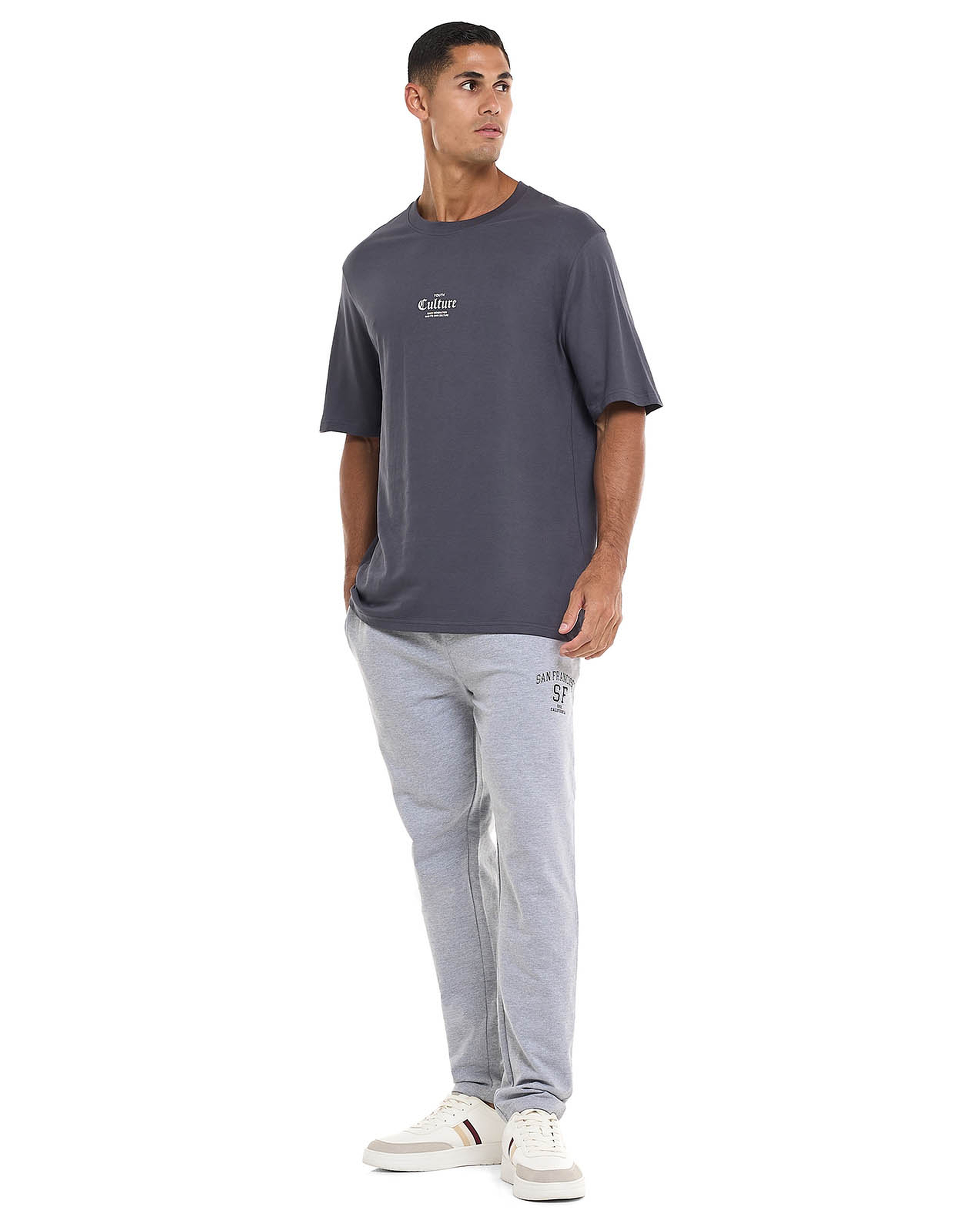 Printed T-Shirt with Crew Neck and Short Sleeves