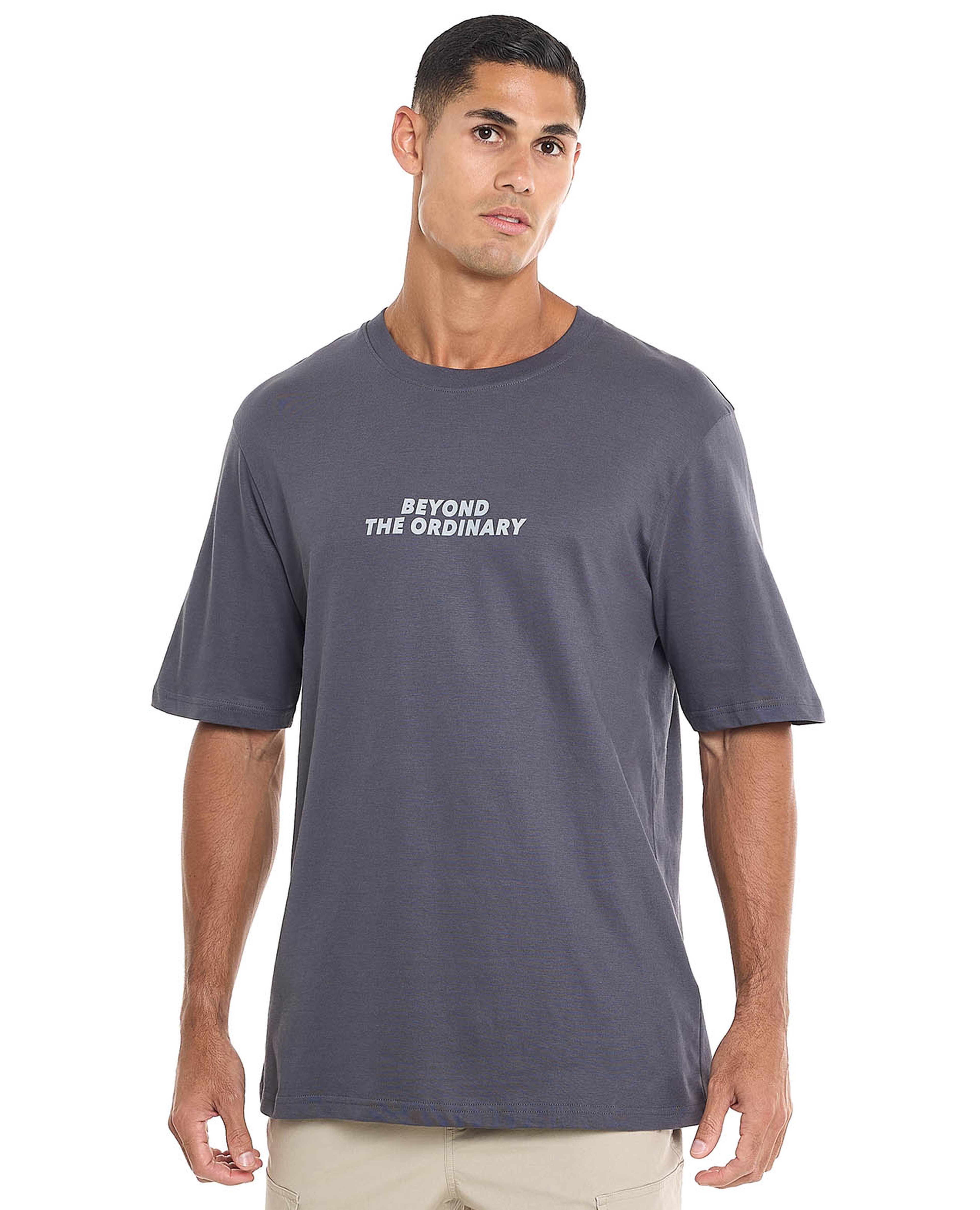 Printed T-Shirt with Crew Neck and Short Sleeves