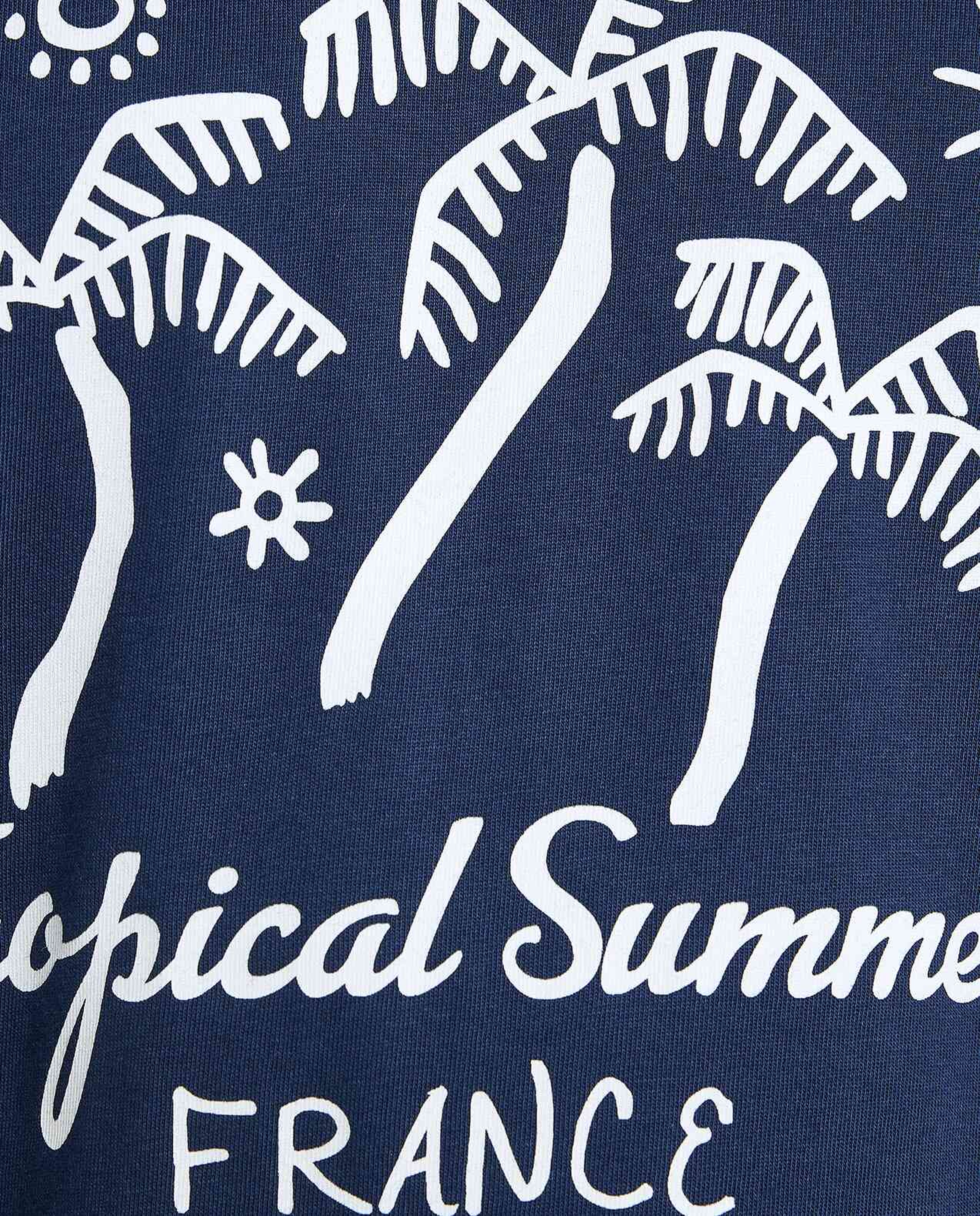 Printed T-Shirt with Crew Neck and Short Sleeves