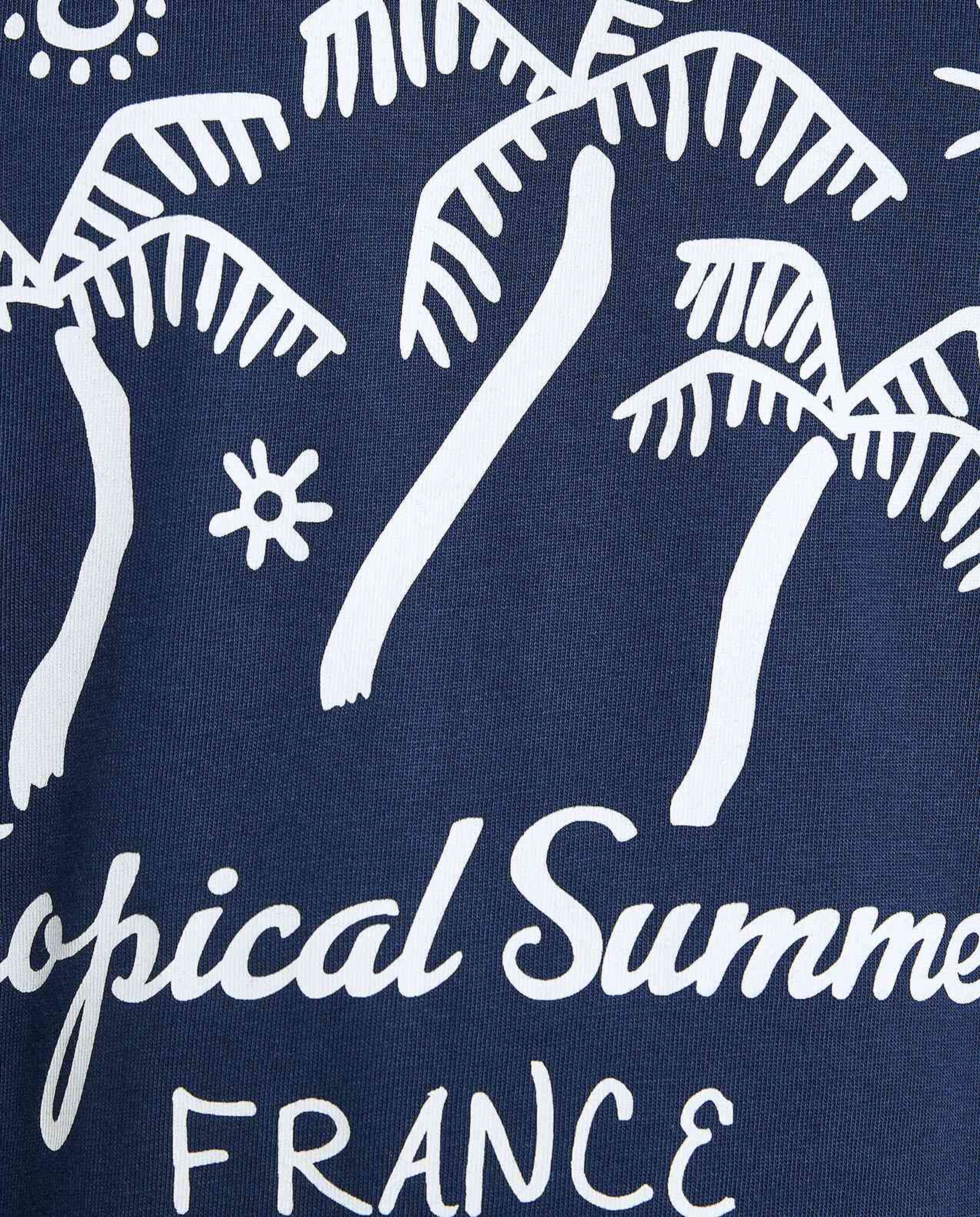 Printed T-Shirt with Crew Neck and Short Sleeves