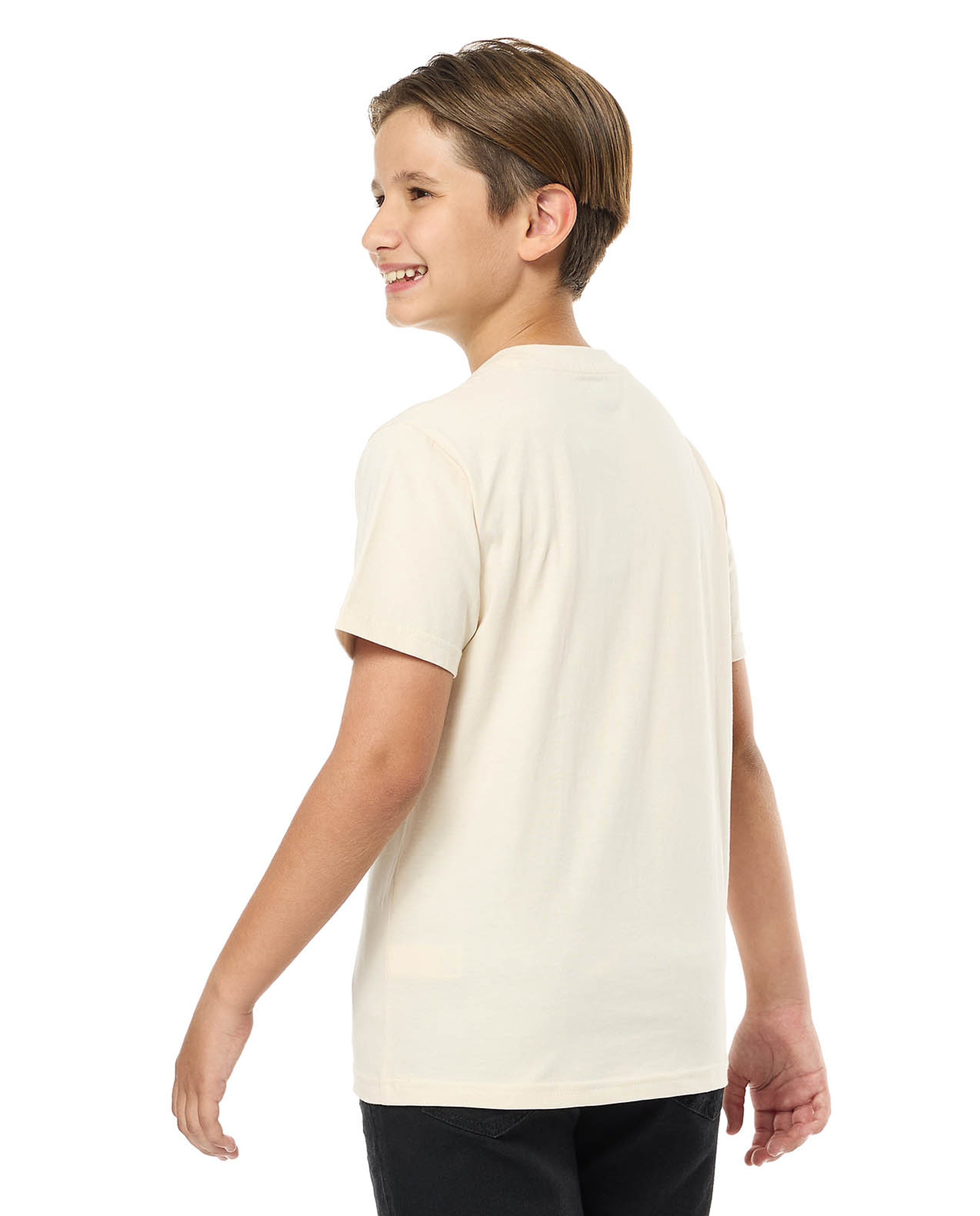 Printed T-Shirt with Crew Neck and Short Sleeves