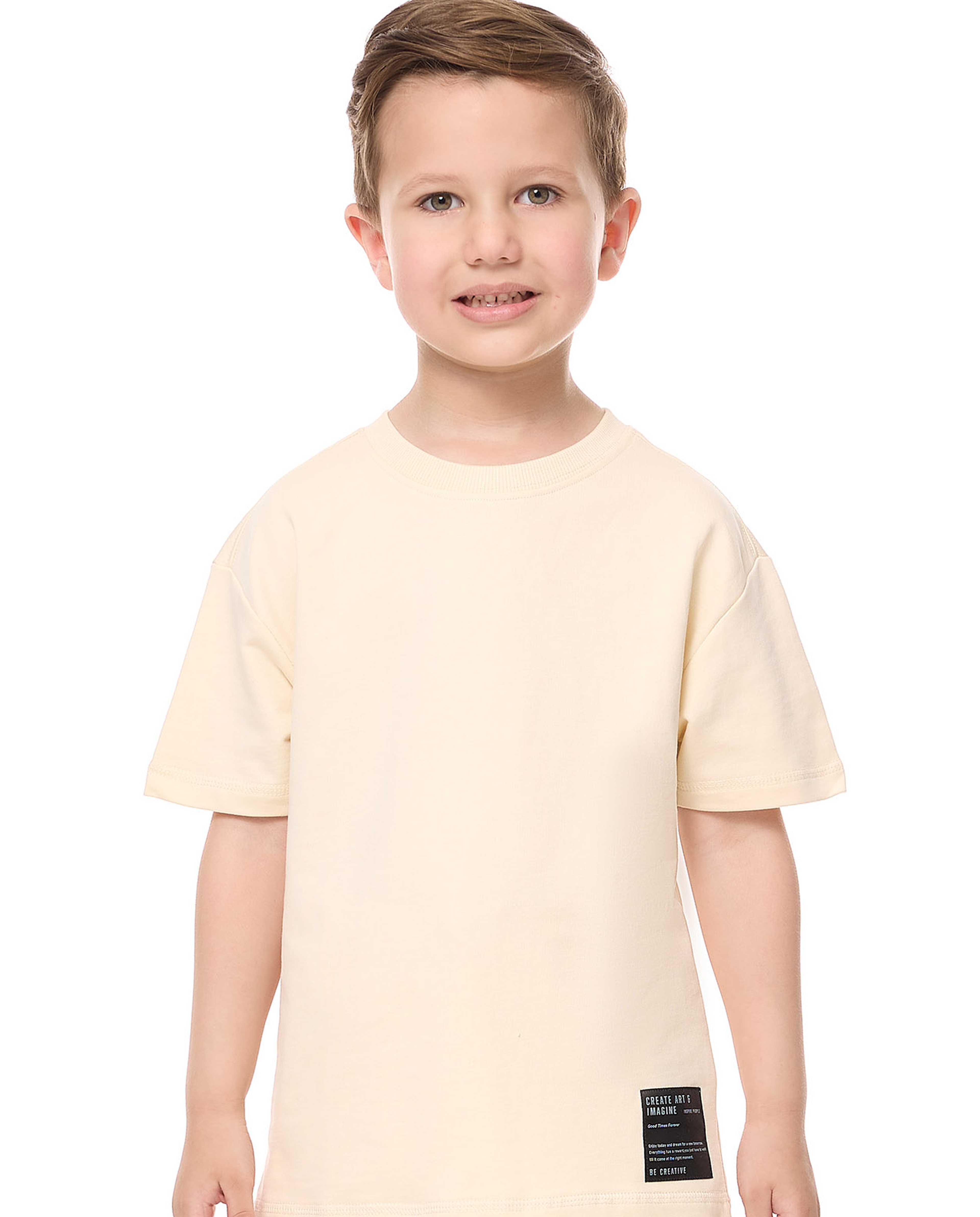 Label Detail T-Shirt and Shorts Set