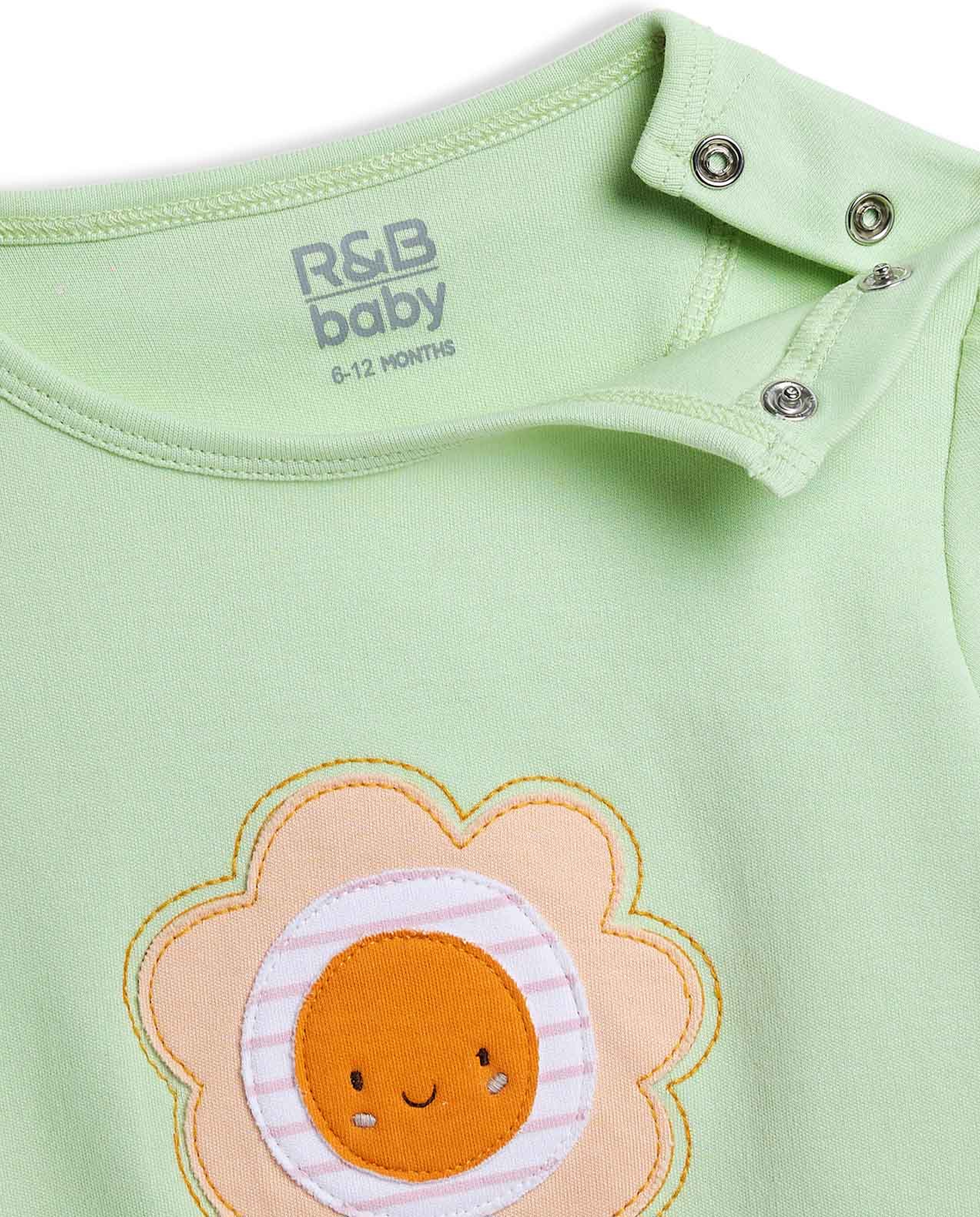 Appliqued T-Shirt and Shorts Set