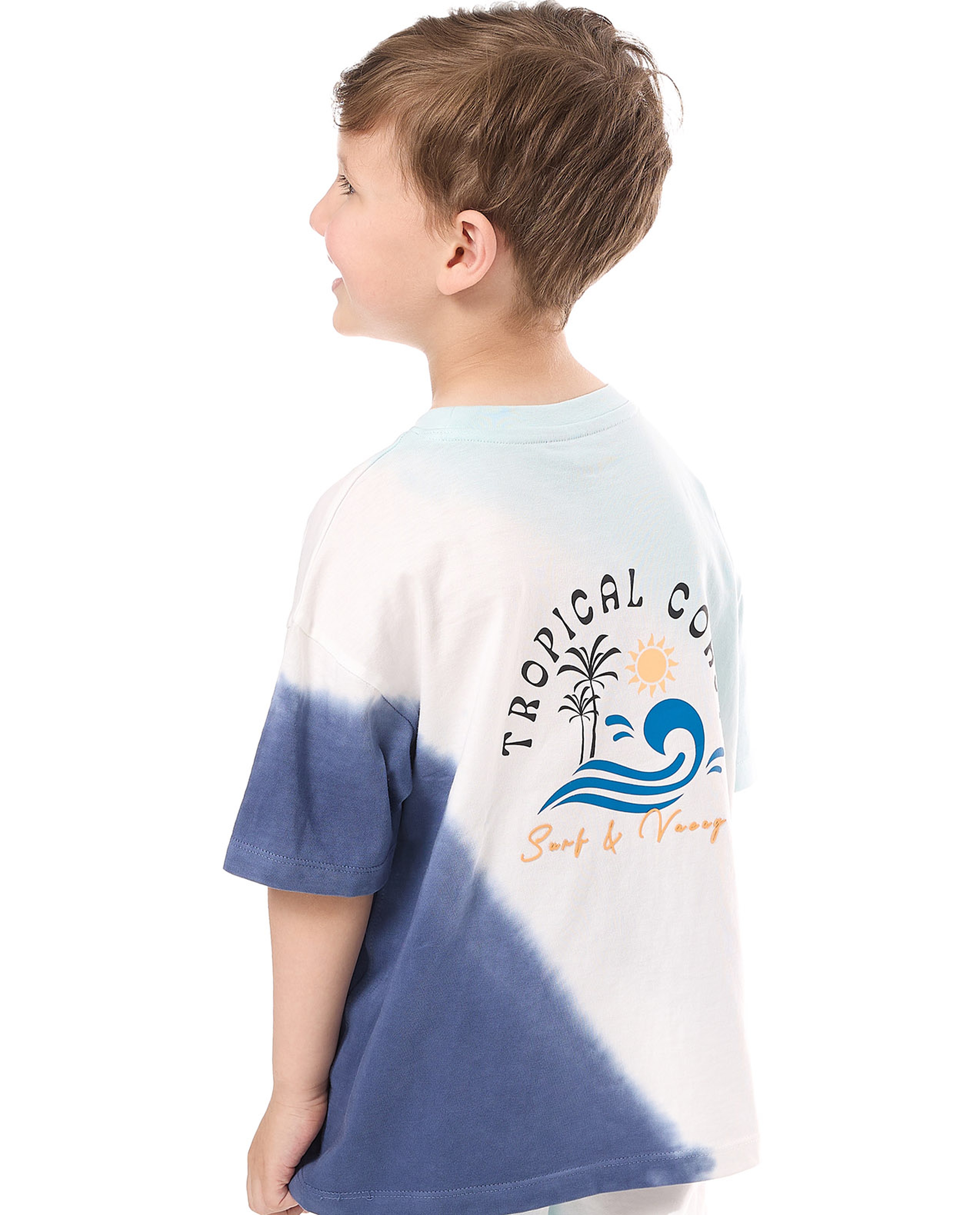 Color Block T-Shirt and Shorts Set