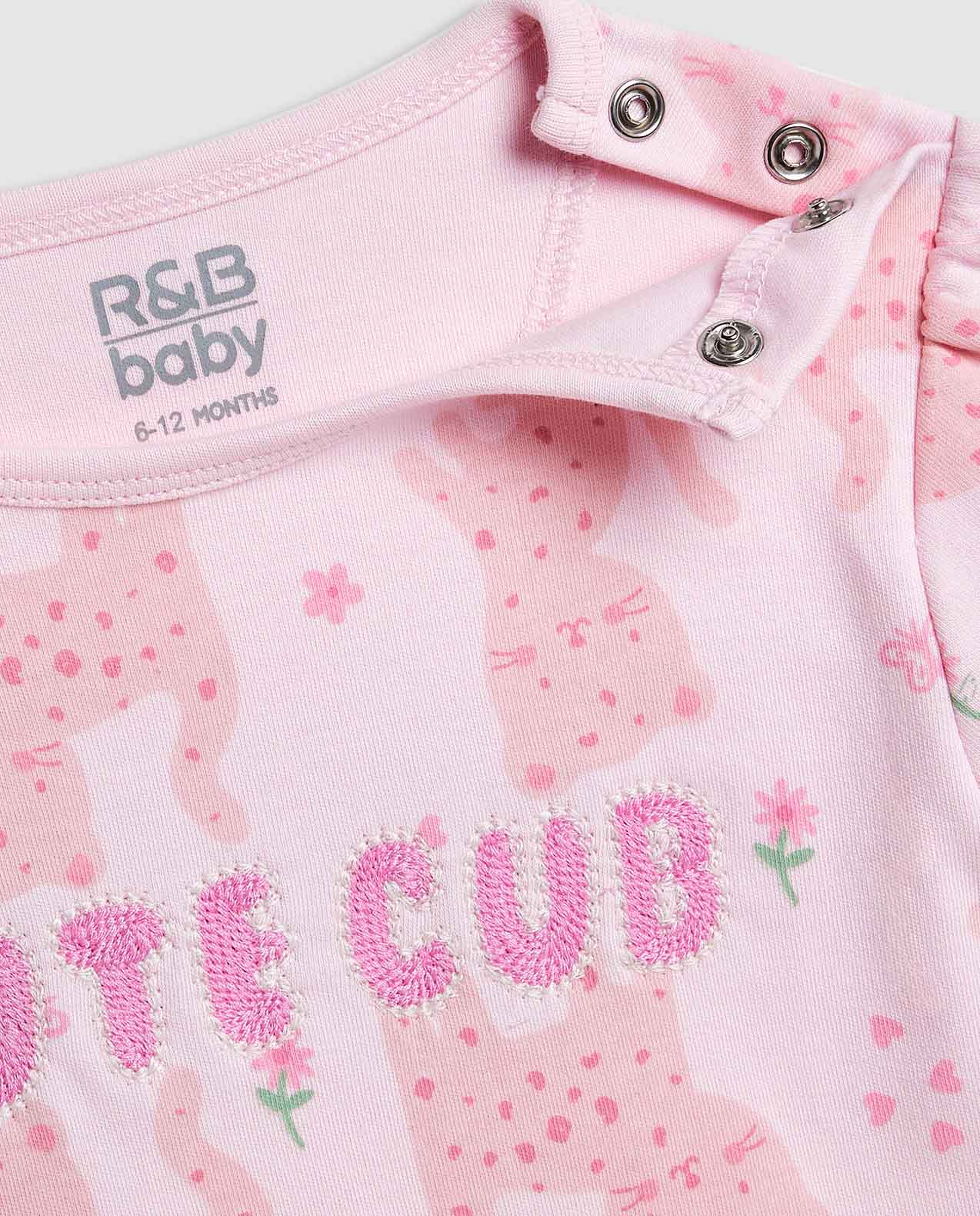 Embroidered Top and Shorts Set