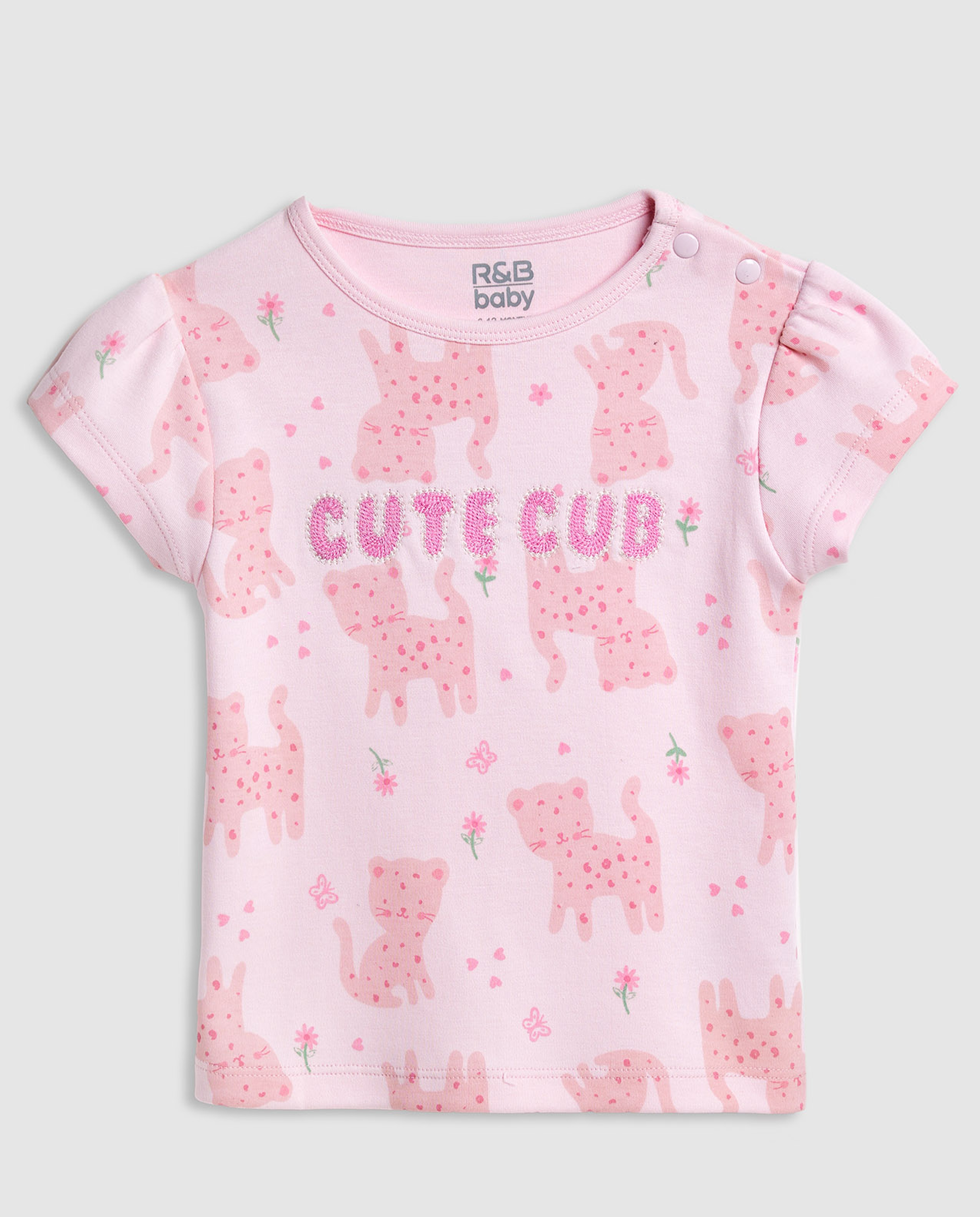 Embroidered Top and Shorts Set