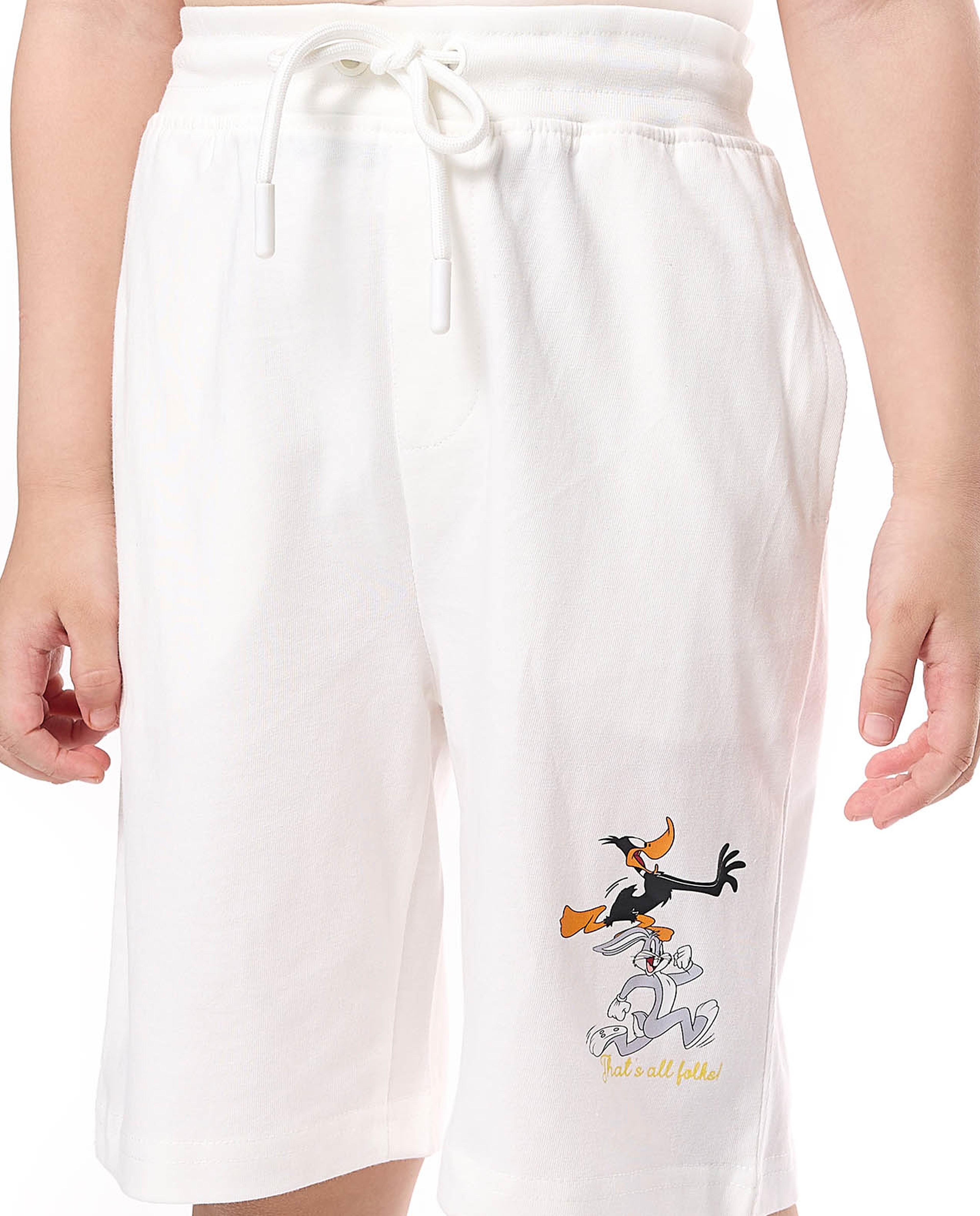2 Pack Looney Tunes Printed Shorts with Drawstring Waist