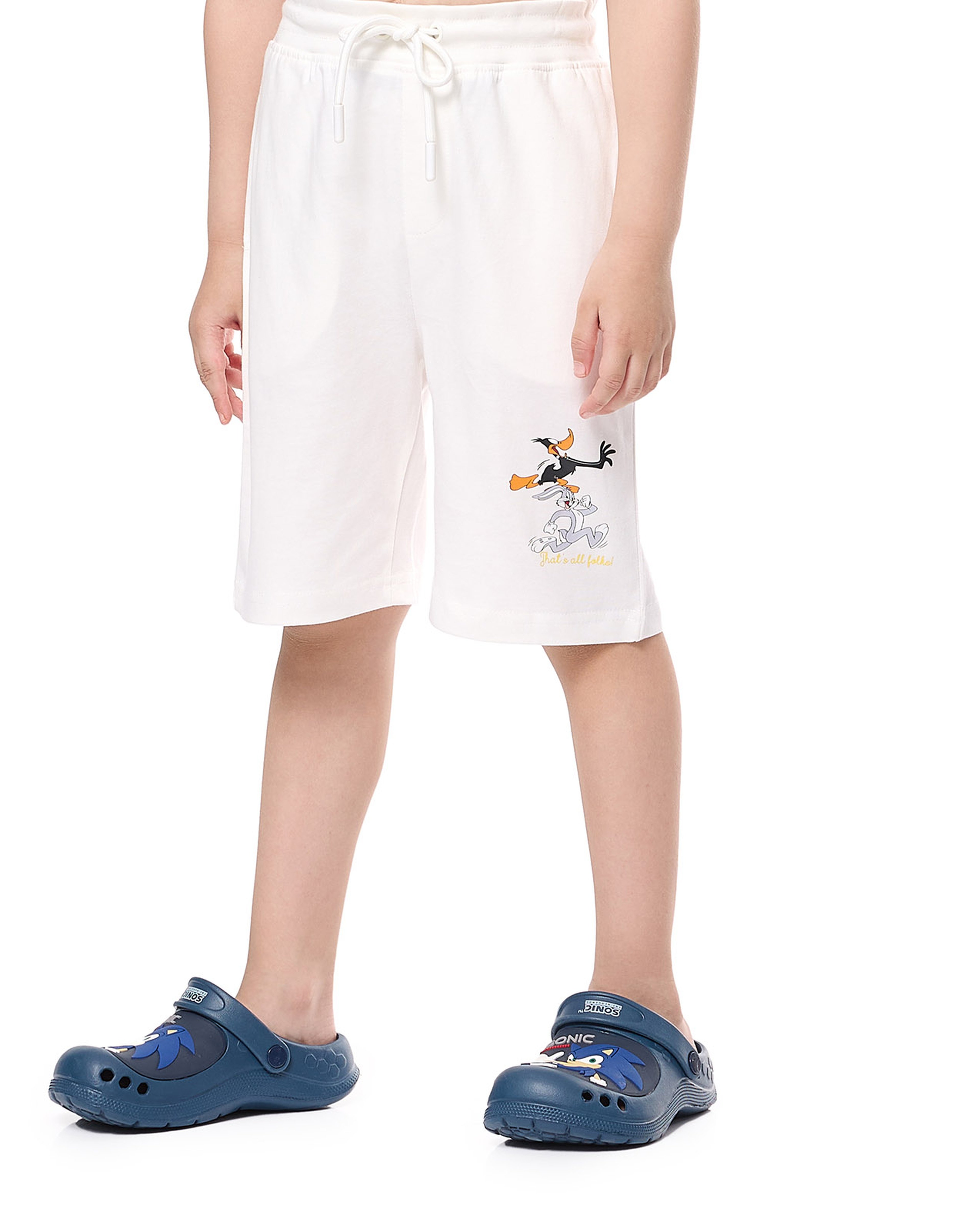 2 Pack Looney Tunes Printed Shorts with Drawstring Waist