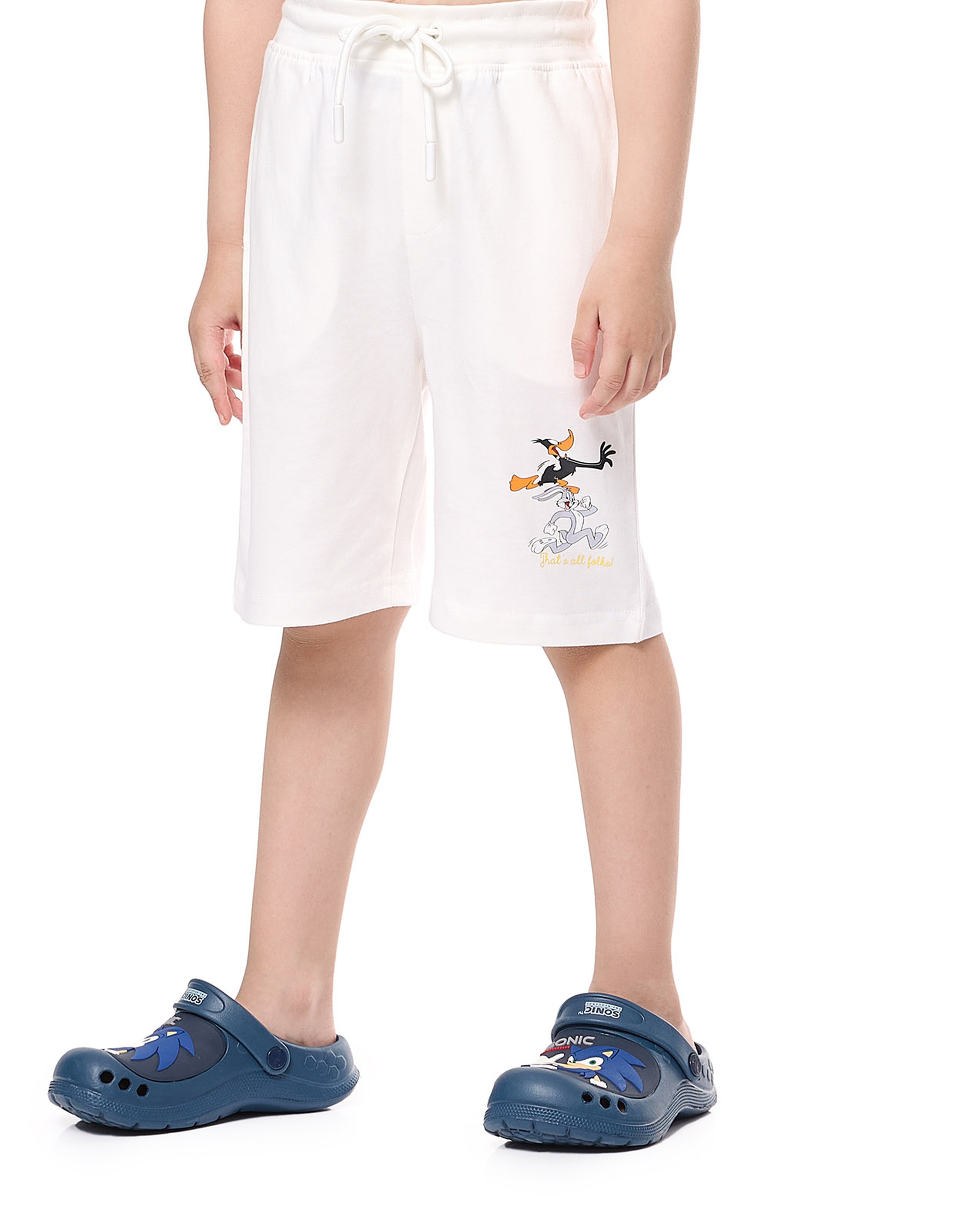 2 Pack Looney Tunes Printed Shorts with Drawstring Waist