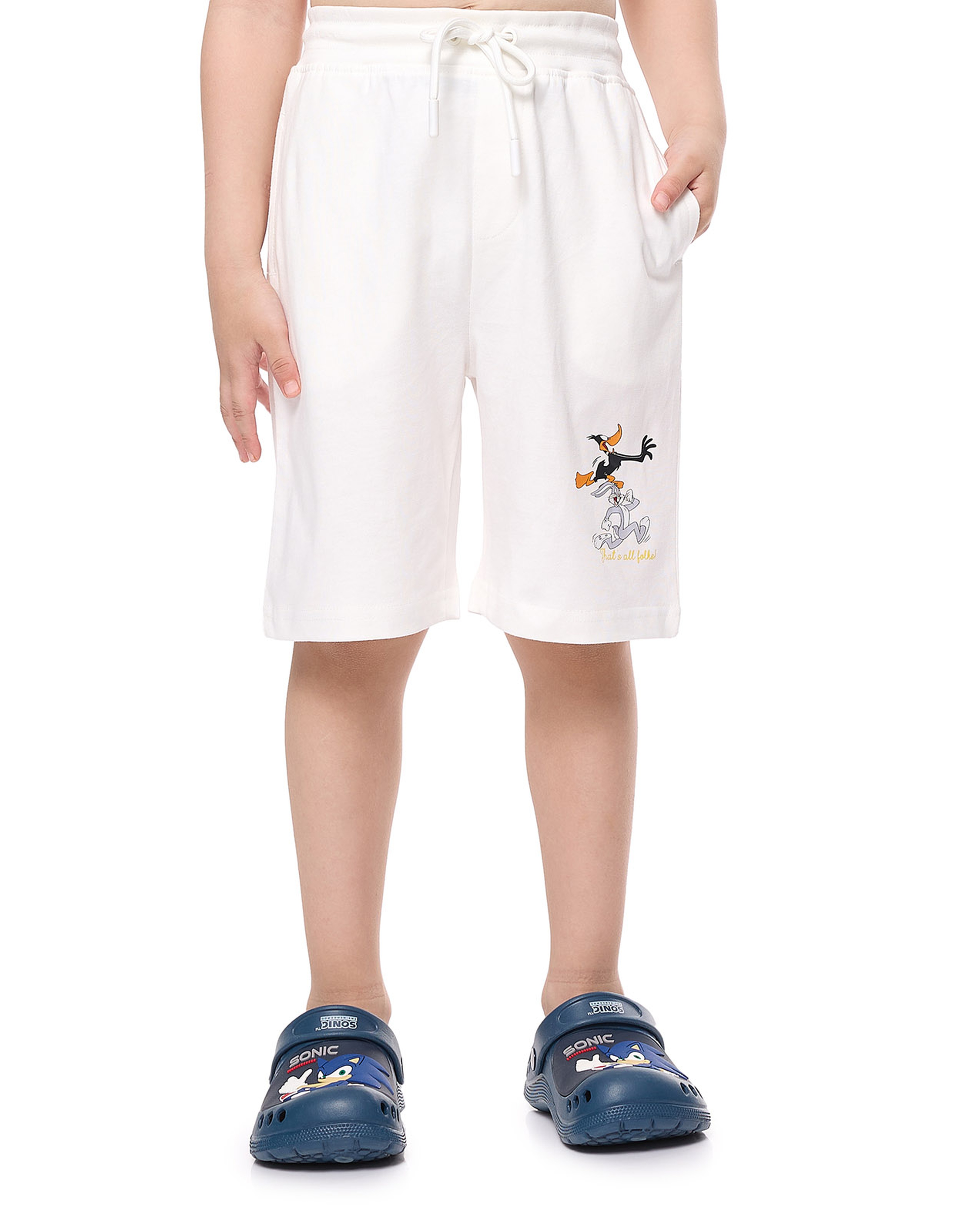 2 Pack Looney Tunes Printed Shorts with Drawstring Waist