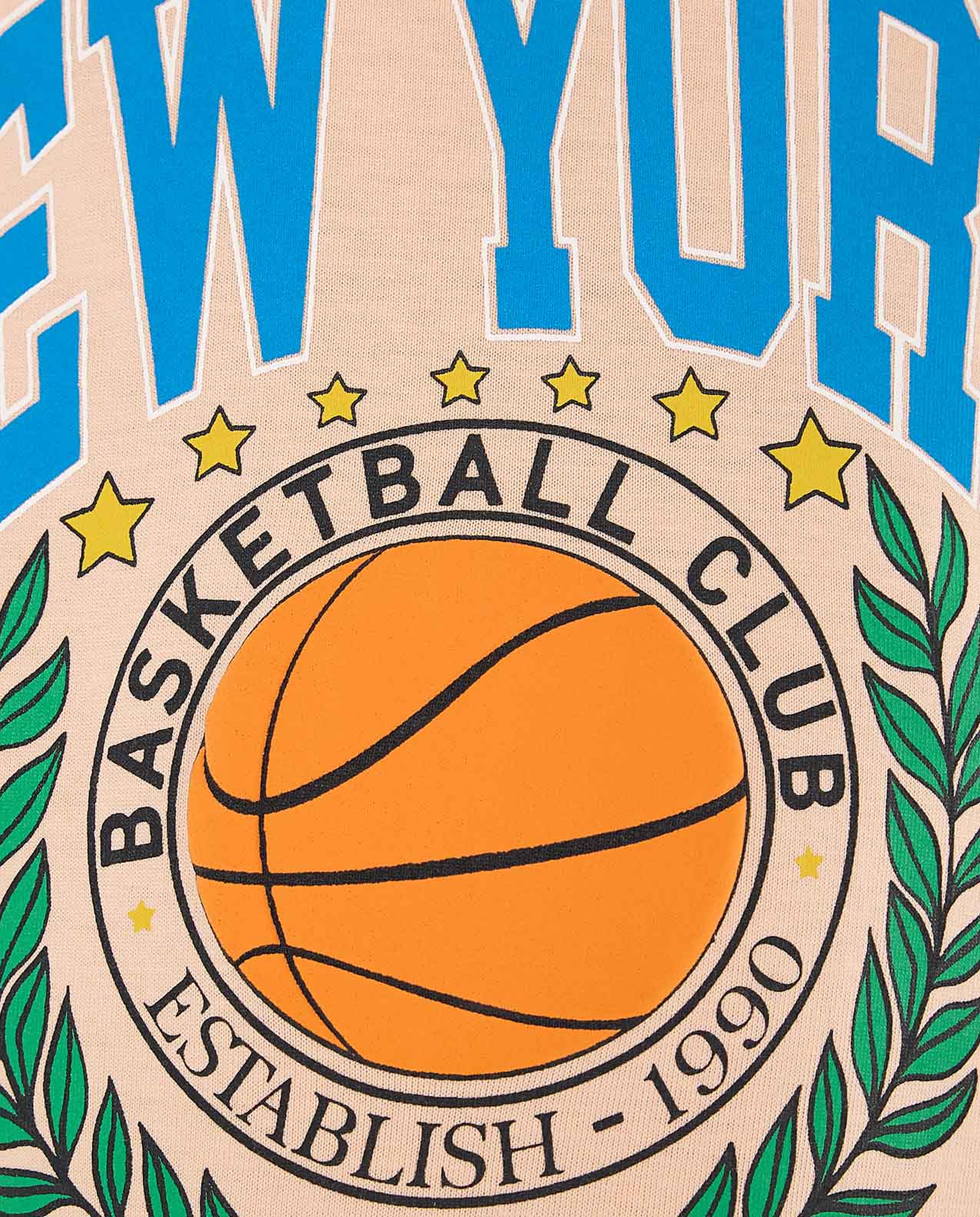 Printed T-Shirt with Crew Neck and Short Sleeves