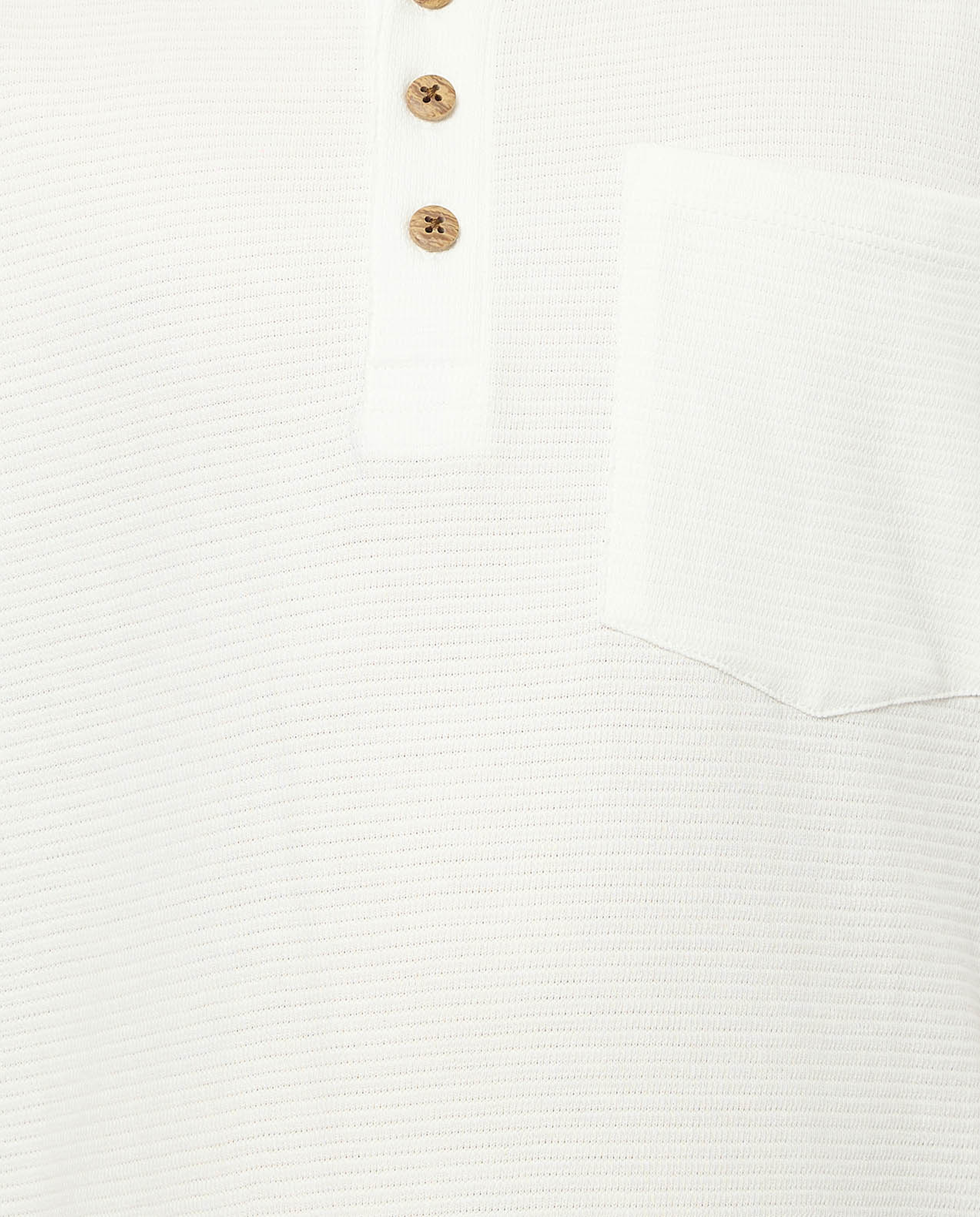 Pocket Detail Oversized T-Shirt with Henley Neck and Short Sleeves