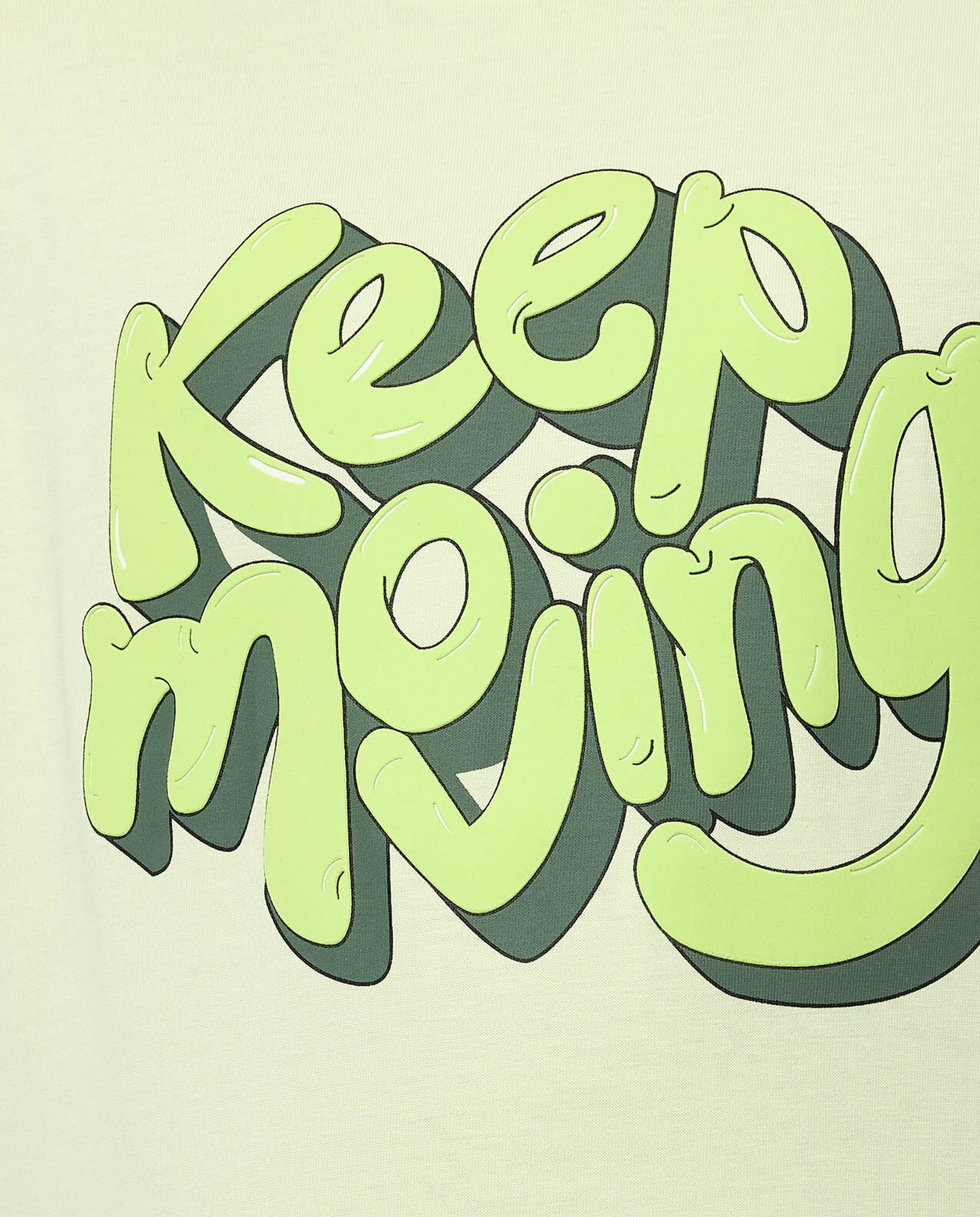 Printed T-Shirt with Crew Neck and Short Sleeves