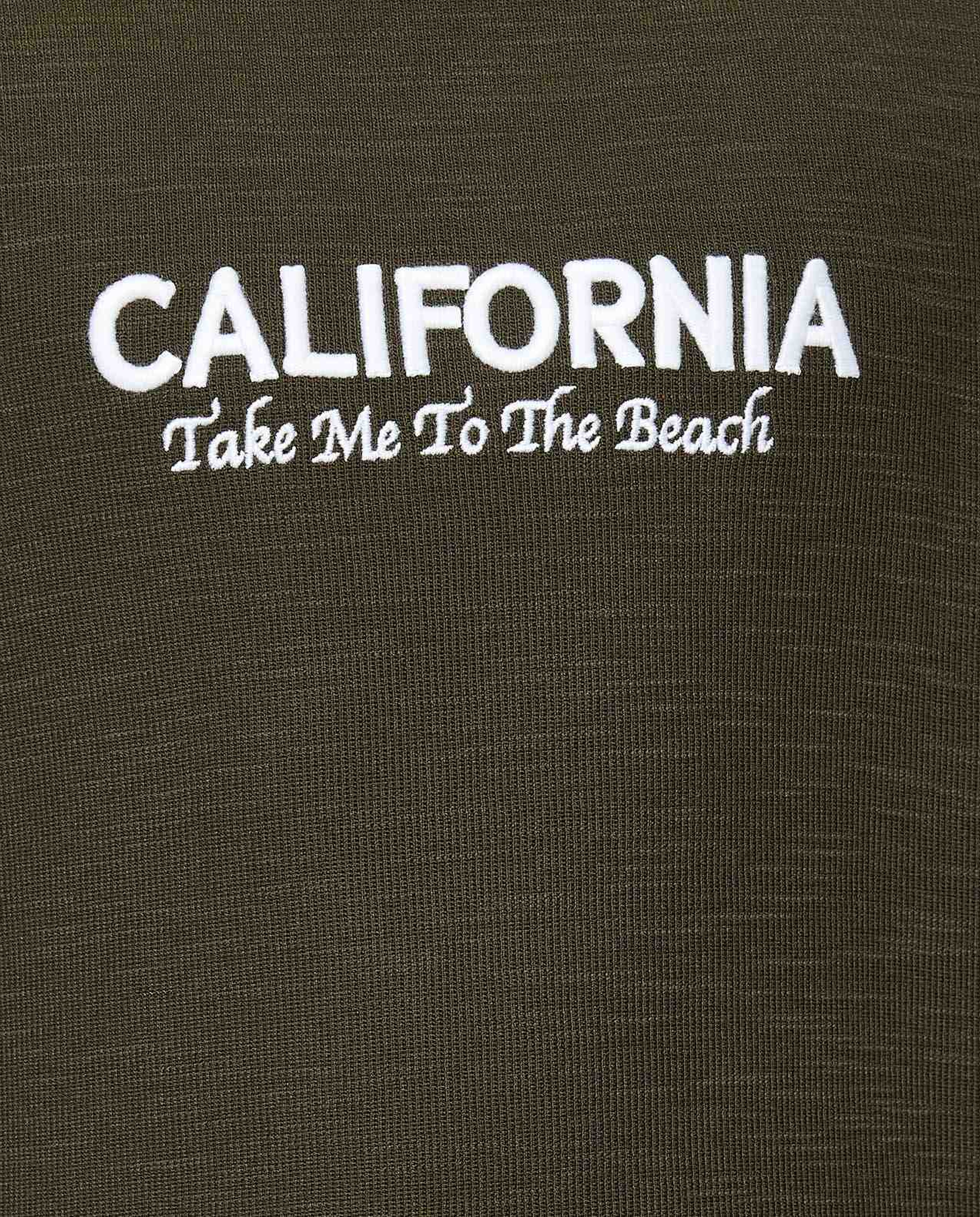 Embroidered Oversized T-Shirt with Crew Neck and Short Sleeves