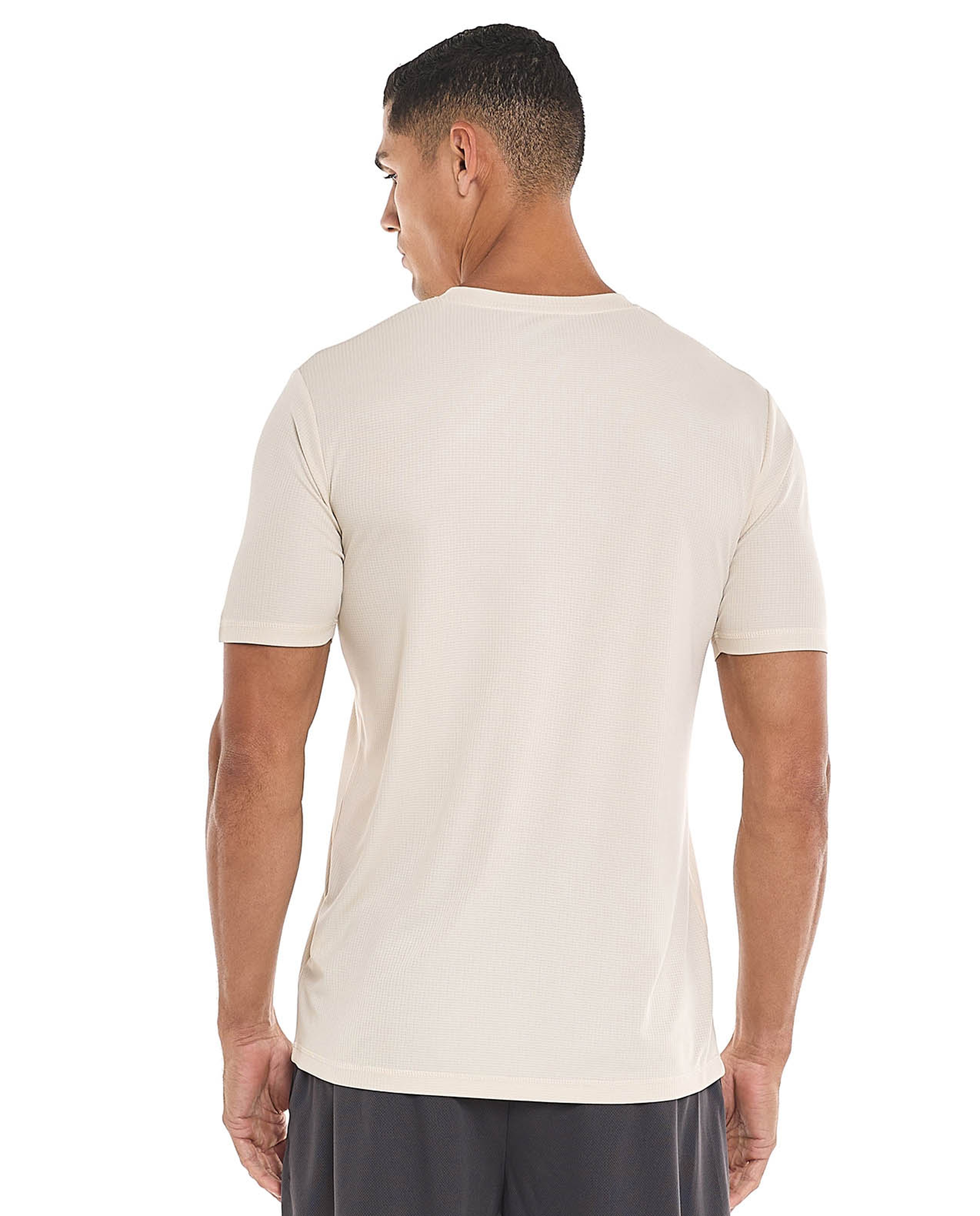 Printed Active T-Shirt with Crew Neck and Short Sleeves