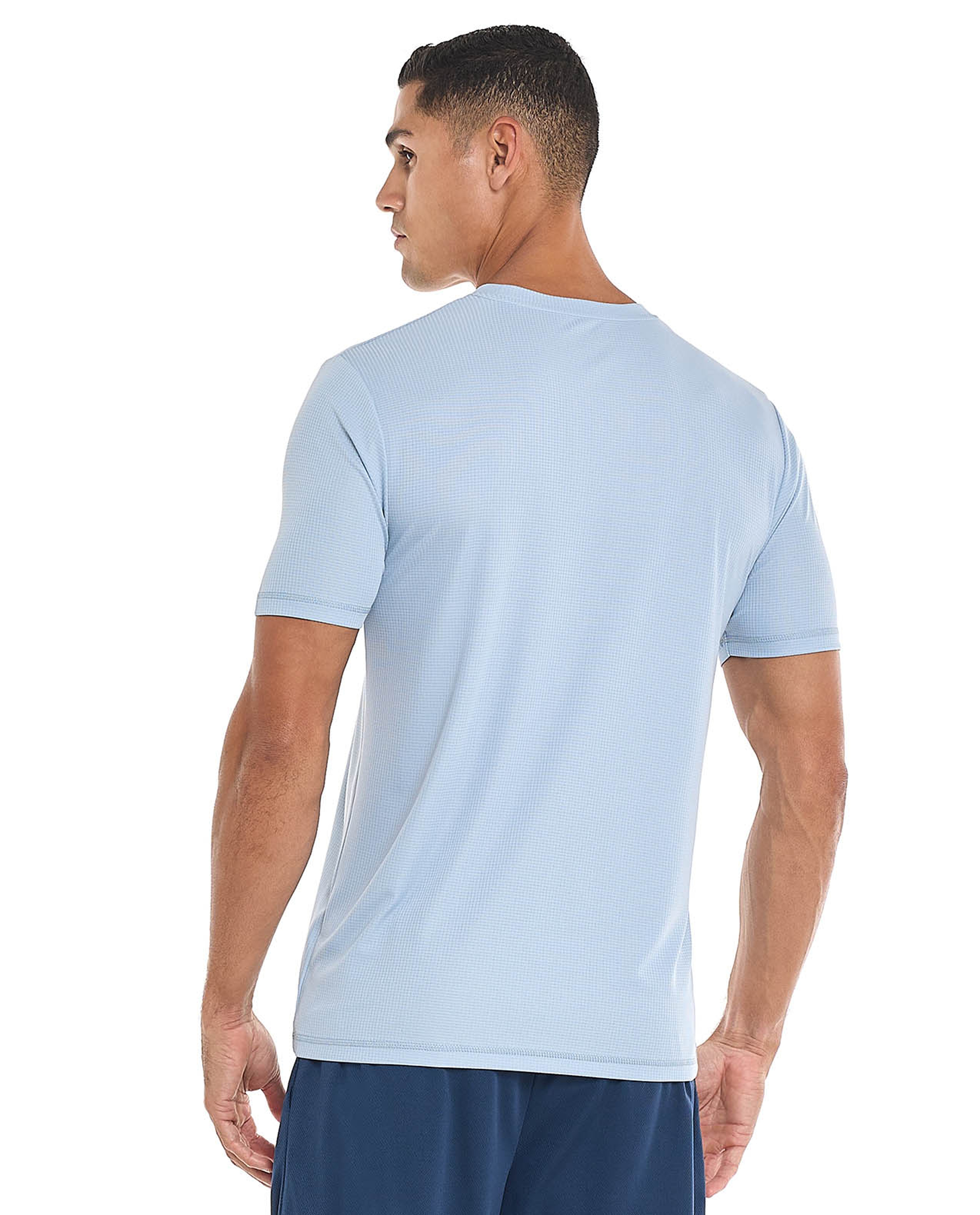 Printed Active T-Shirt with Crew Neck and Short Sleeves