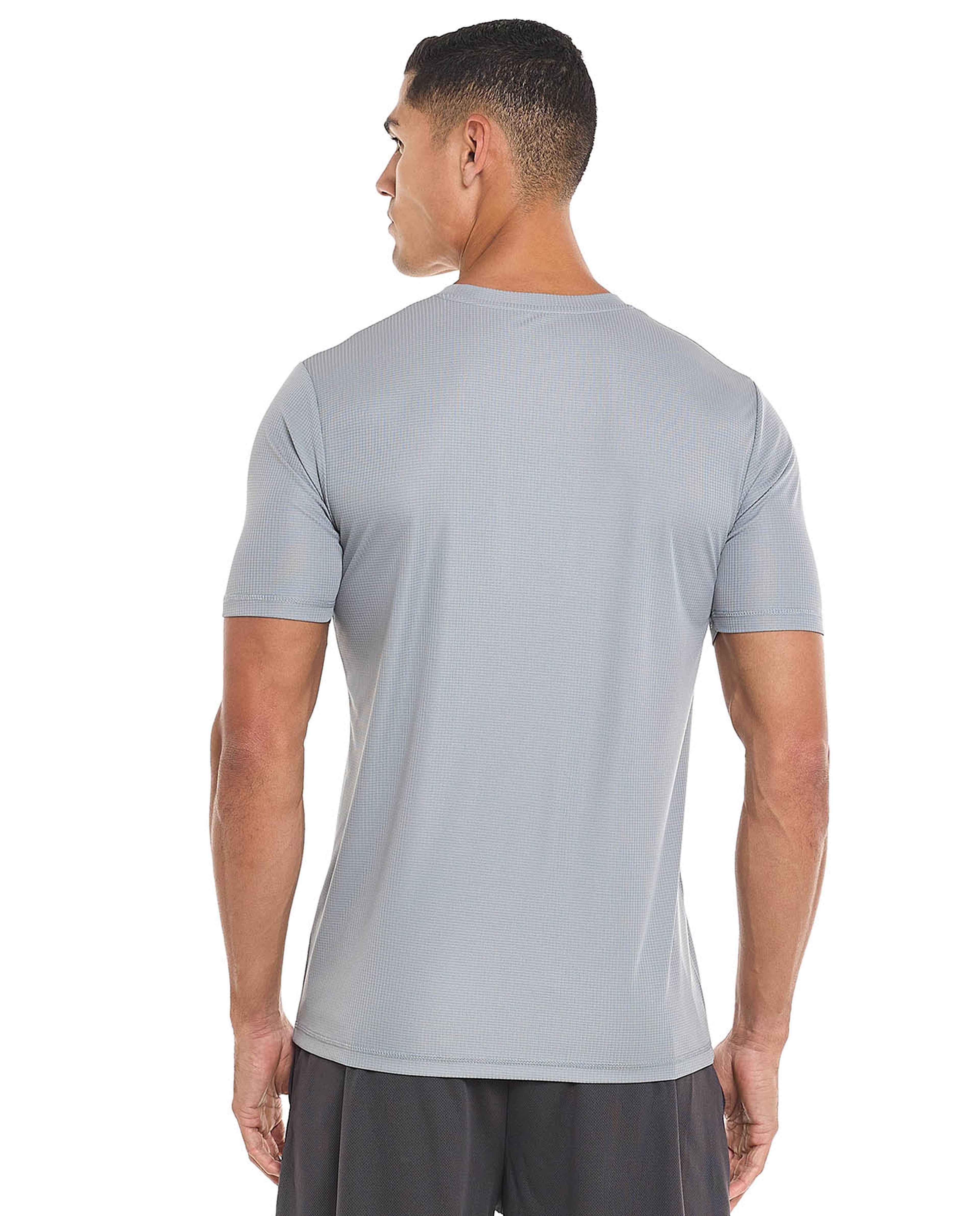 Printed Active T-Shirt with Crew Neck and Short Sleeves