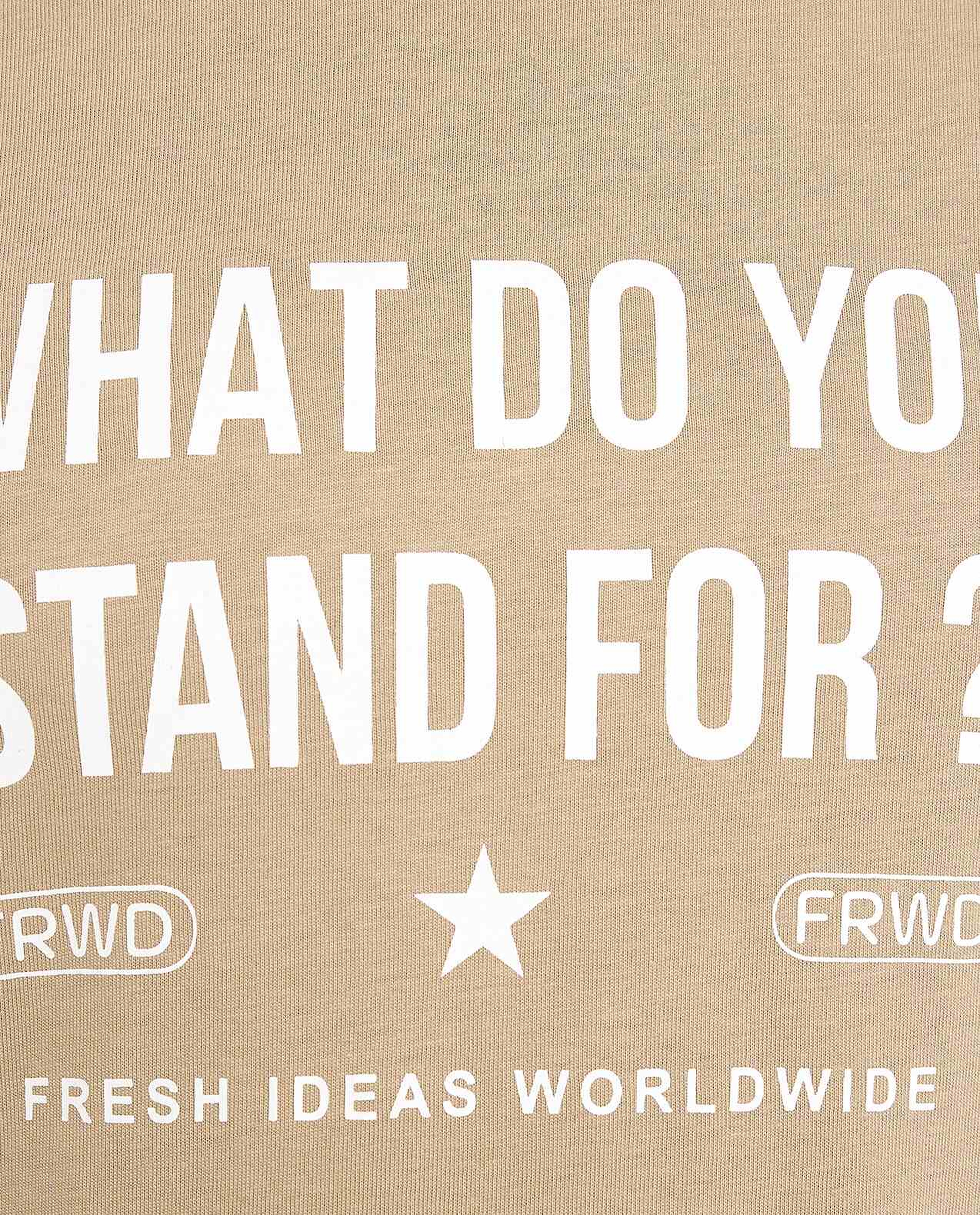 Printed T-Shirt with Crew Neck and Short Sleeves