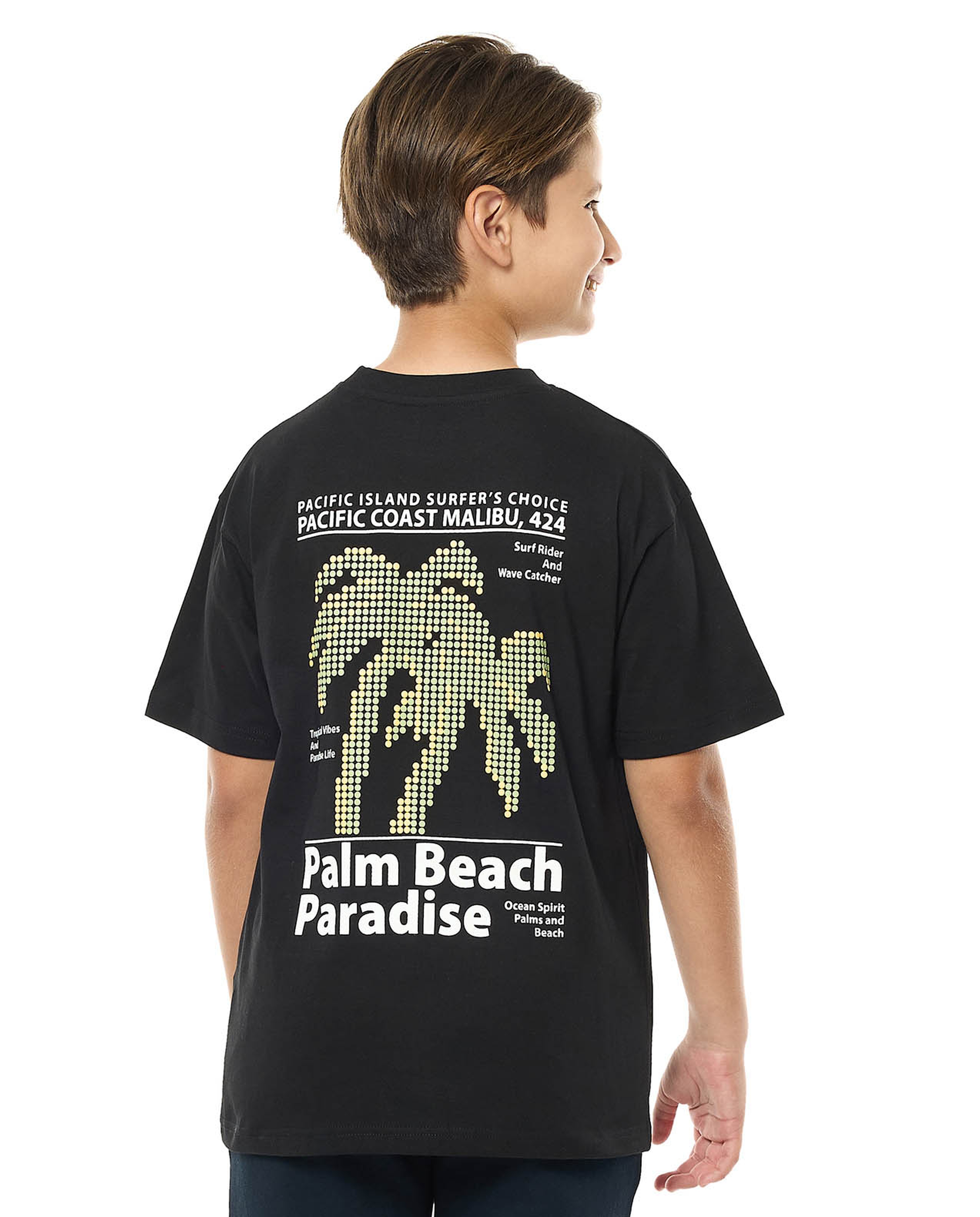 Printed T-Shirt with Crew Neck and Short Sleeves