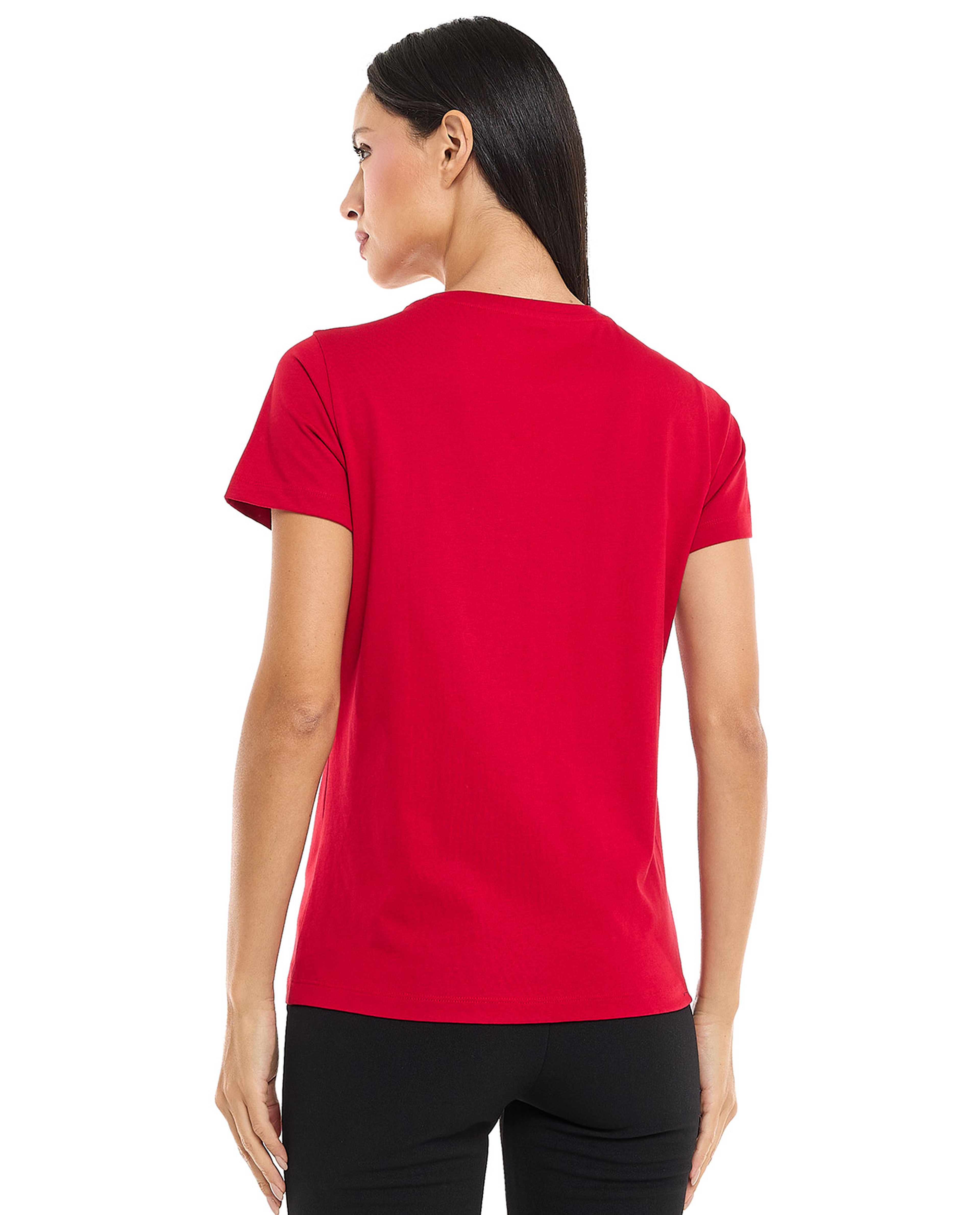 Printed T-Shirt with Crew Neck and Short Sleeves