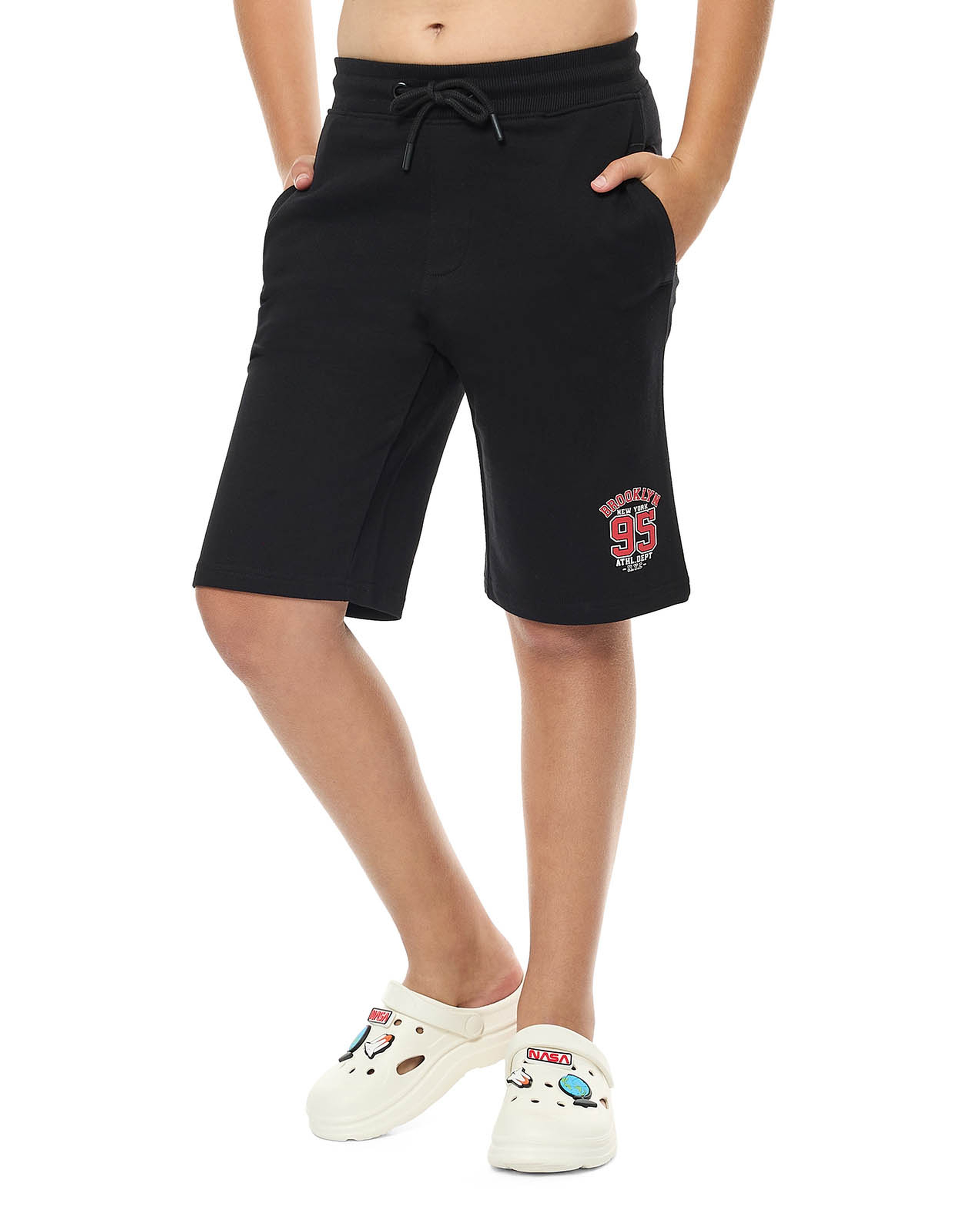 Printed Shorts with Drawstring Waist