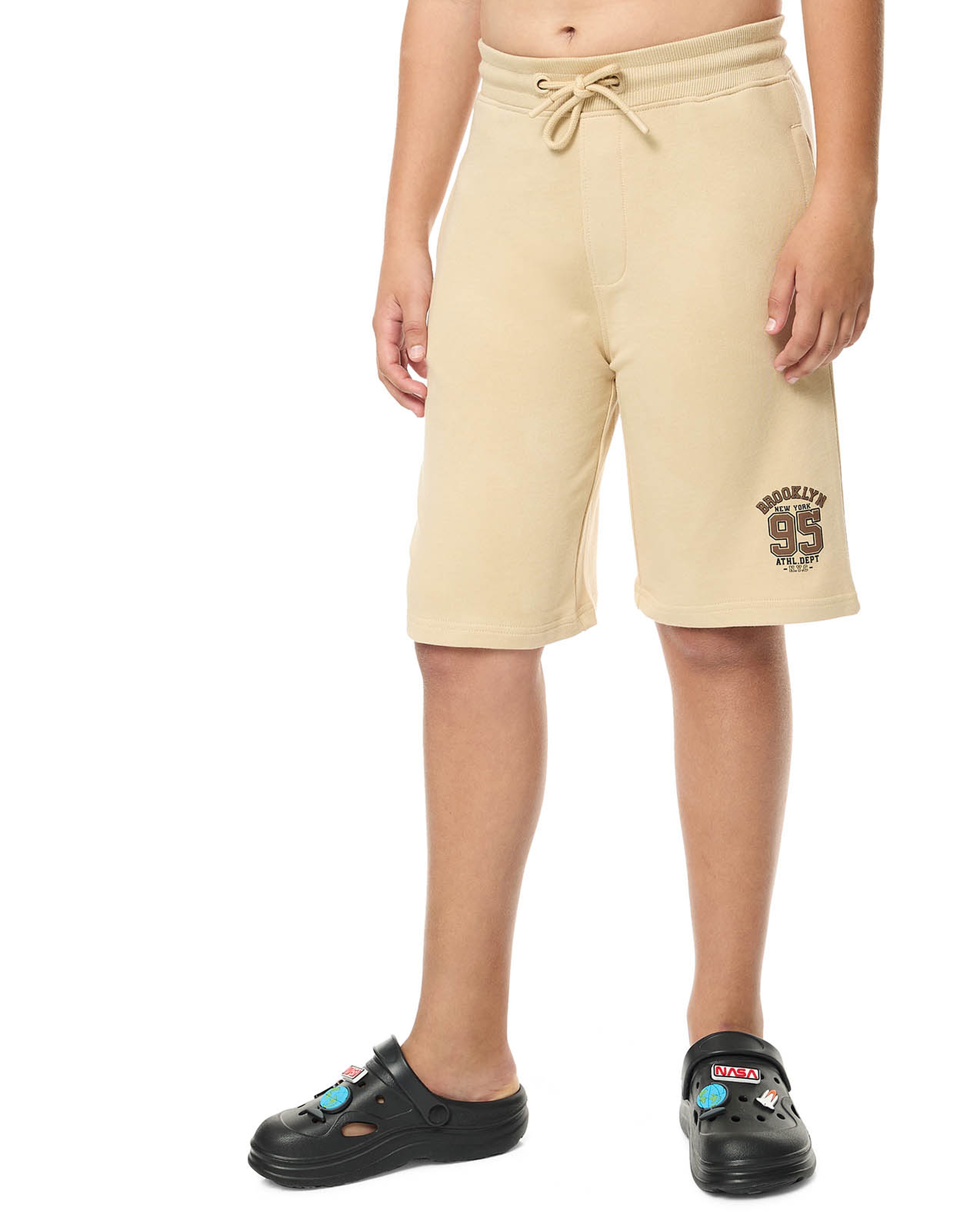 Printed Shorts with Drawstring Waist