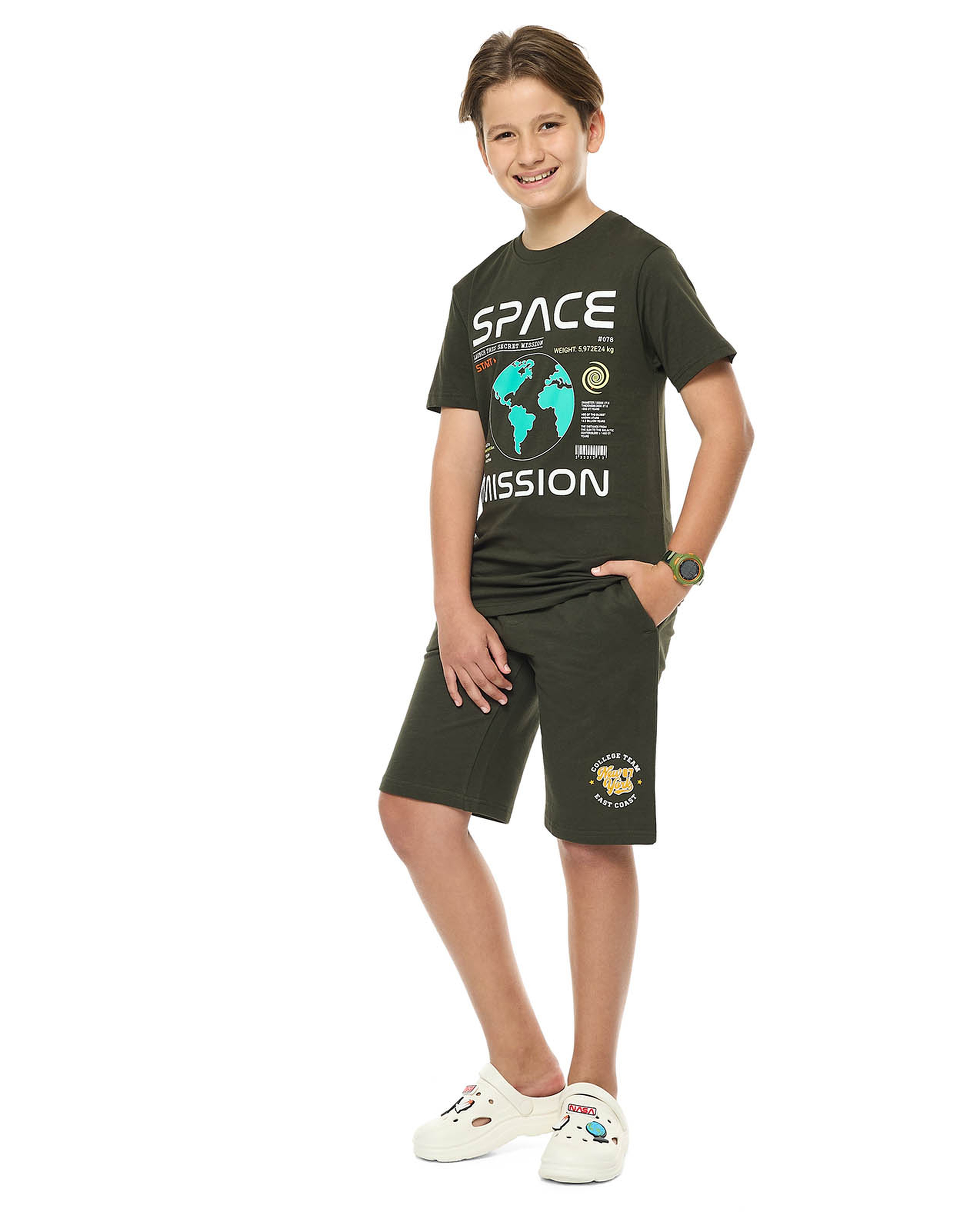 Printed Shorts with Drawstring Waist