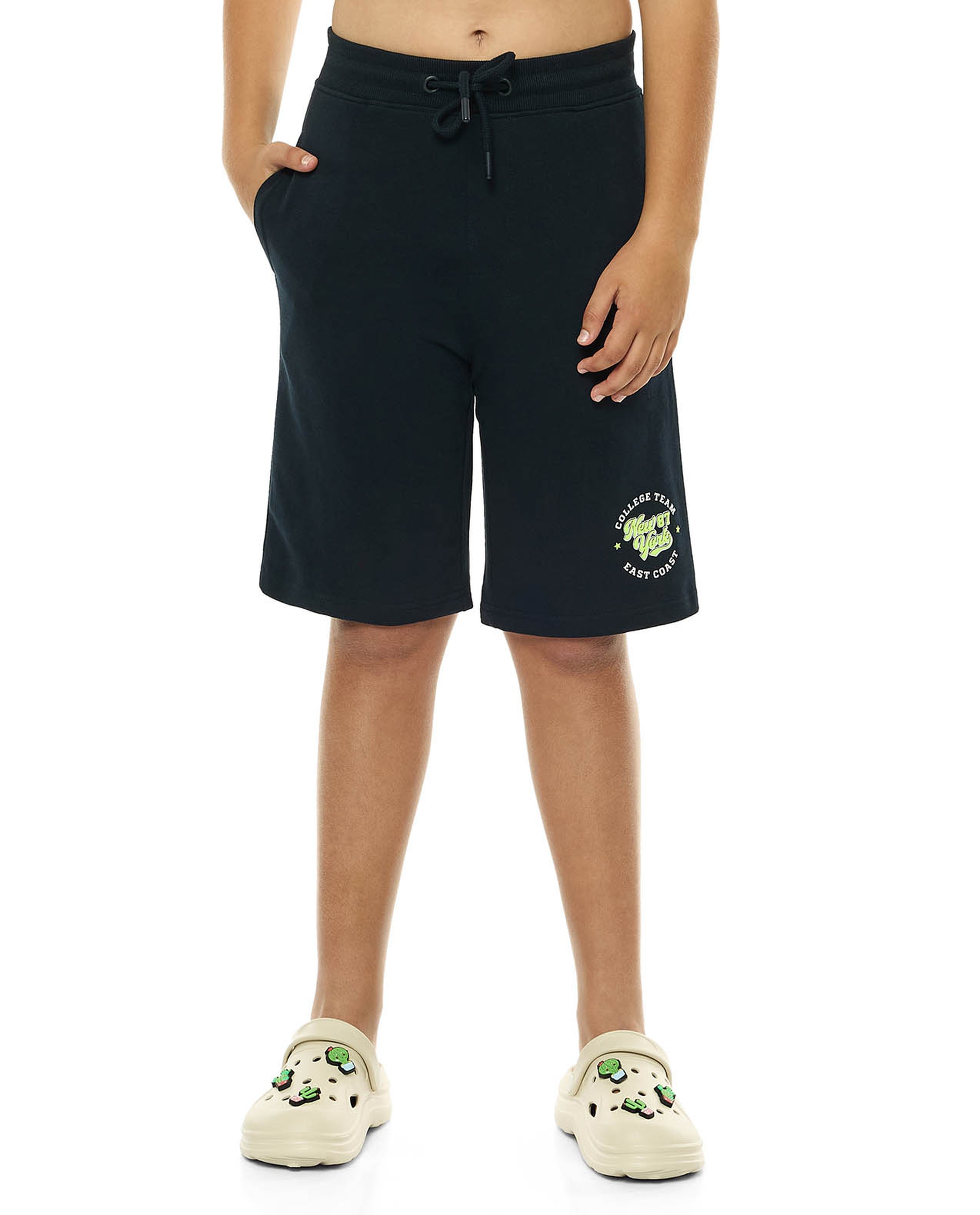 Printed Shorts with Drawstring Waist