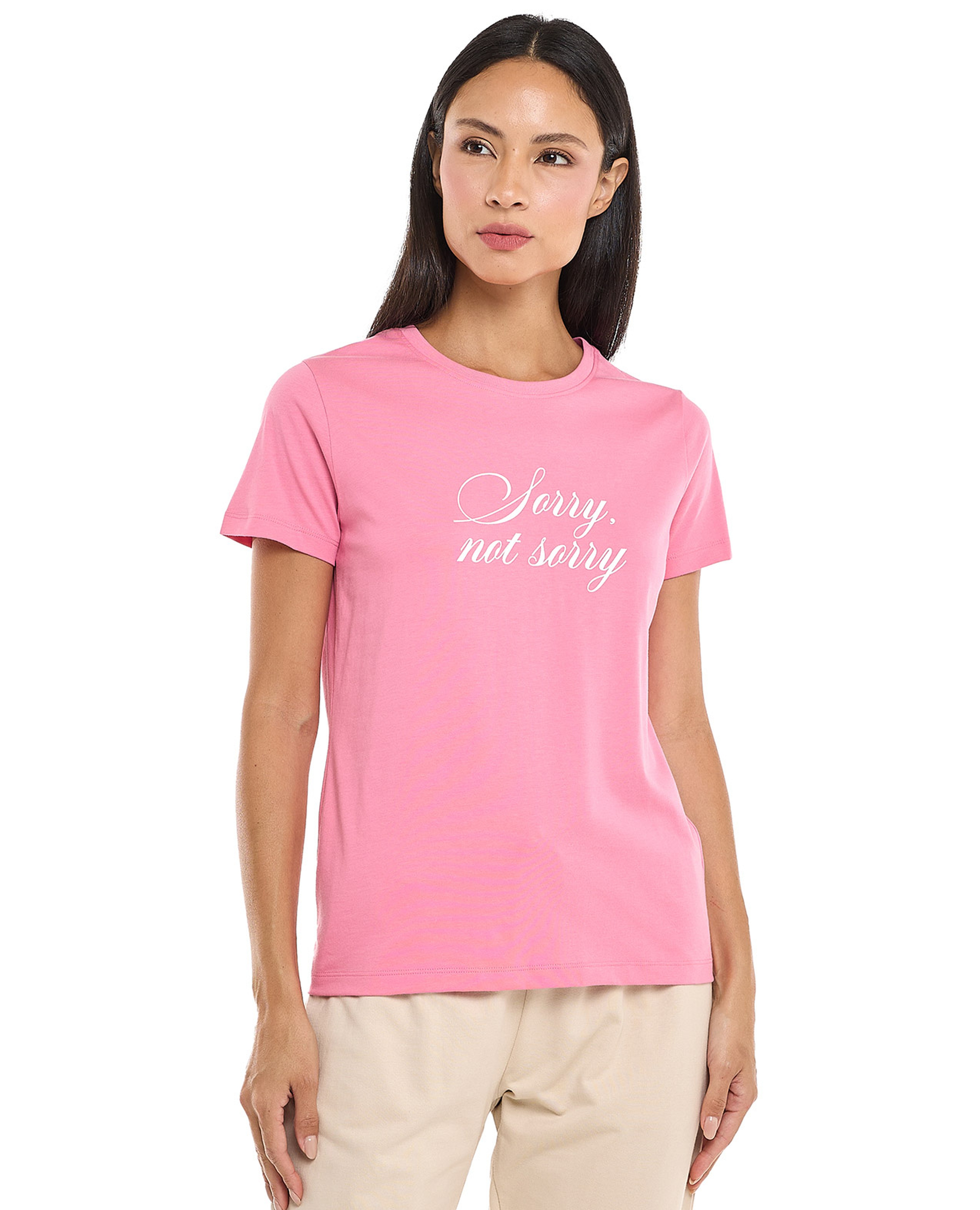 Printed T-Shirt with Crew Neck and Short Sleeves