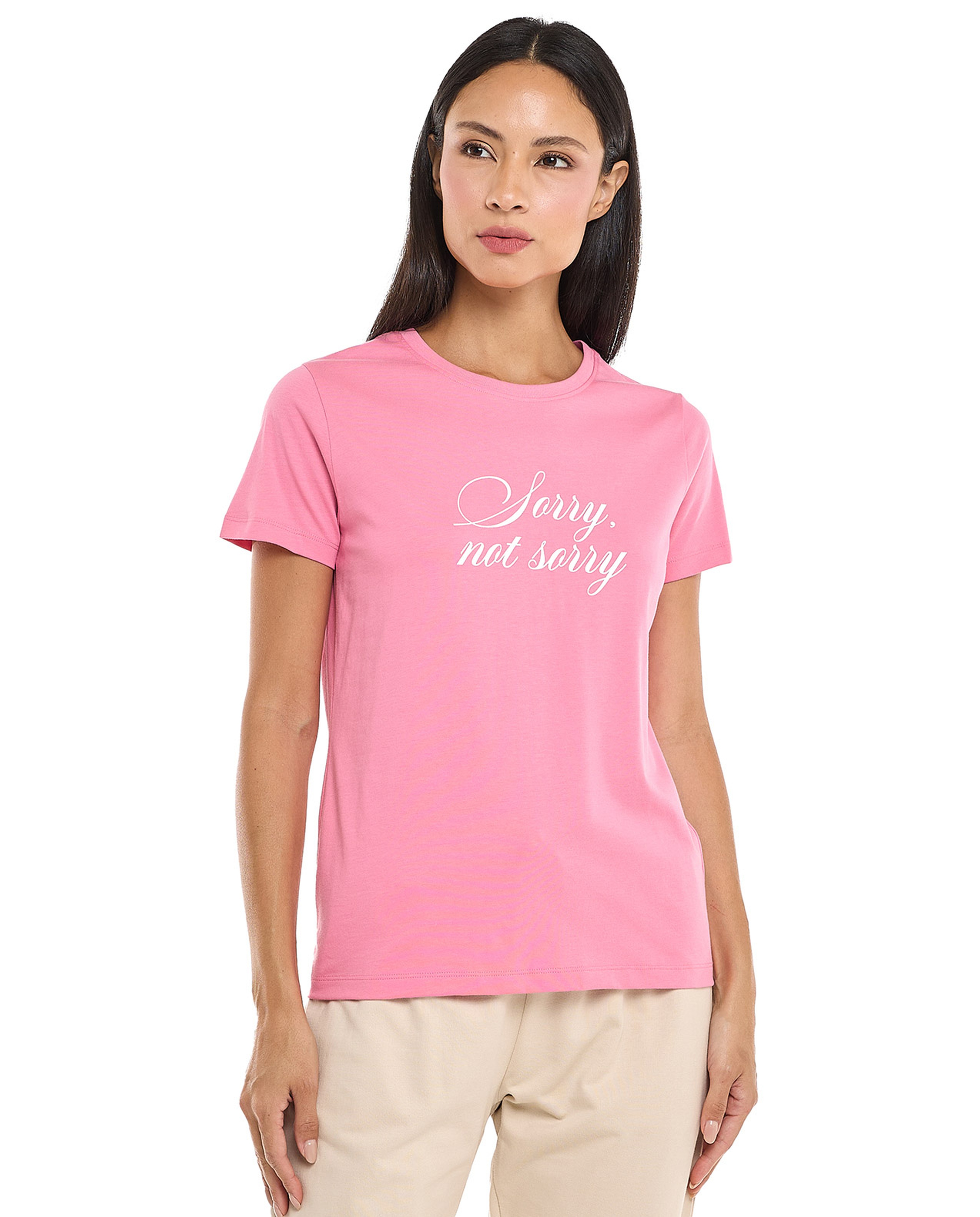 Printed T-Shirt with Crew Neck and Short Sleeves