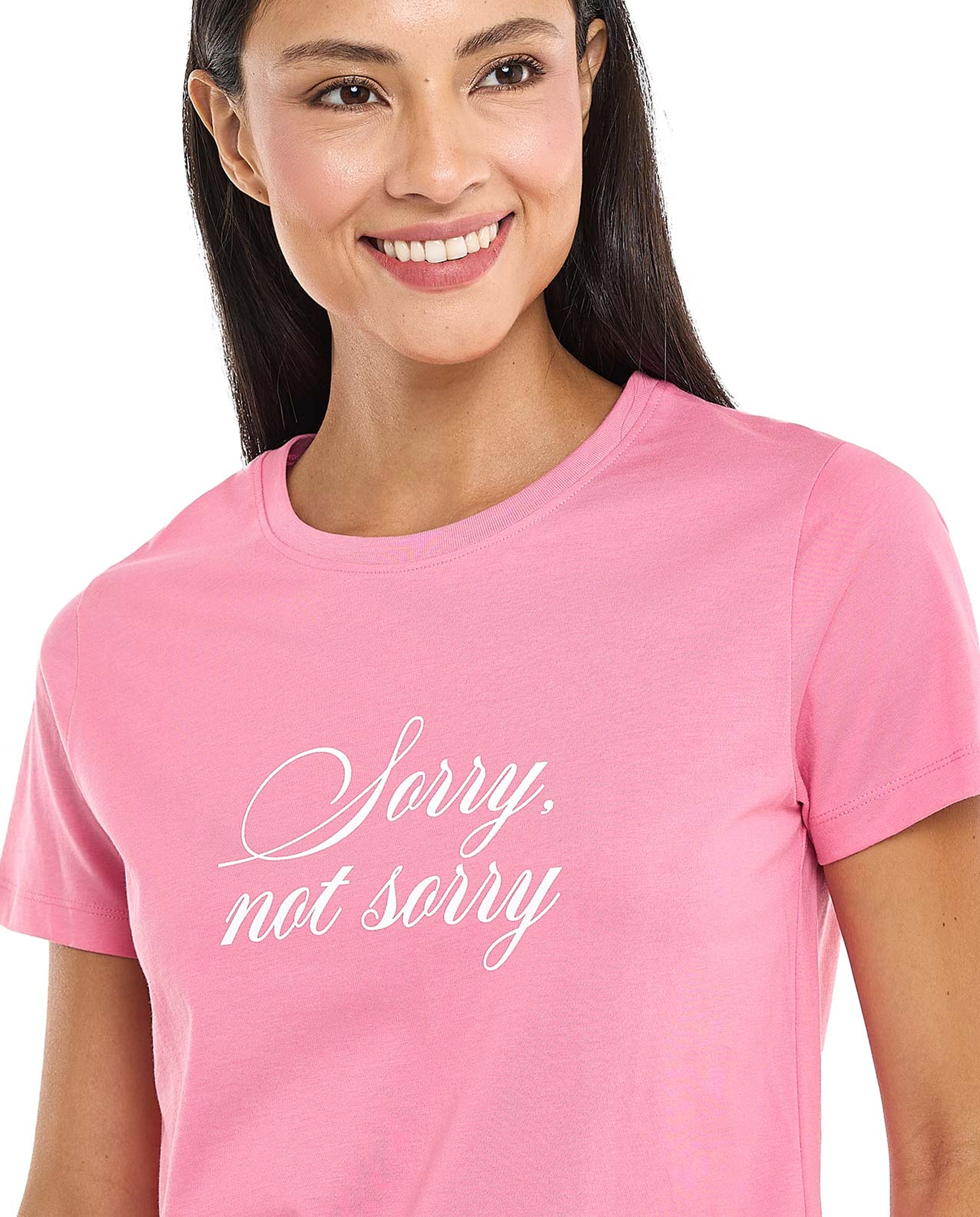 Printed T-Shirt with Crew Neck and Short Sleeves