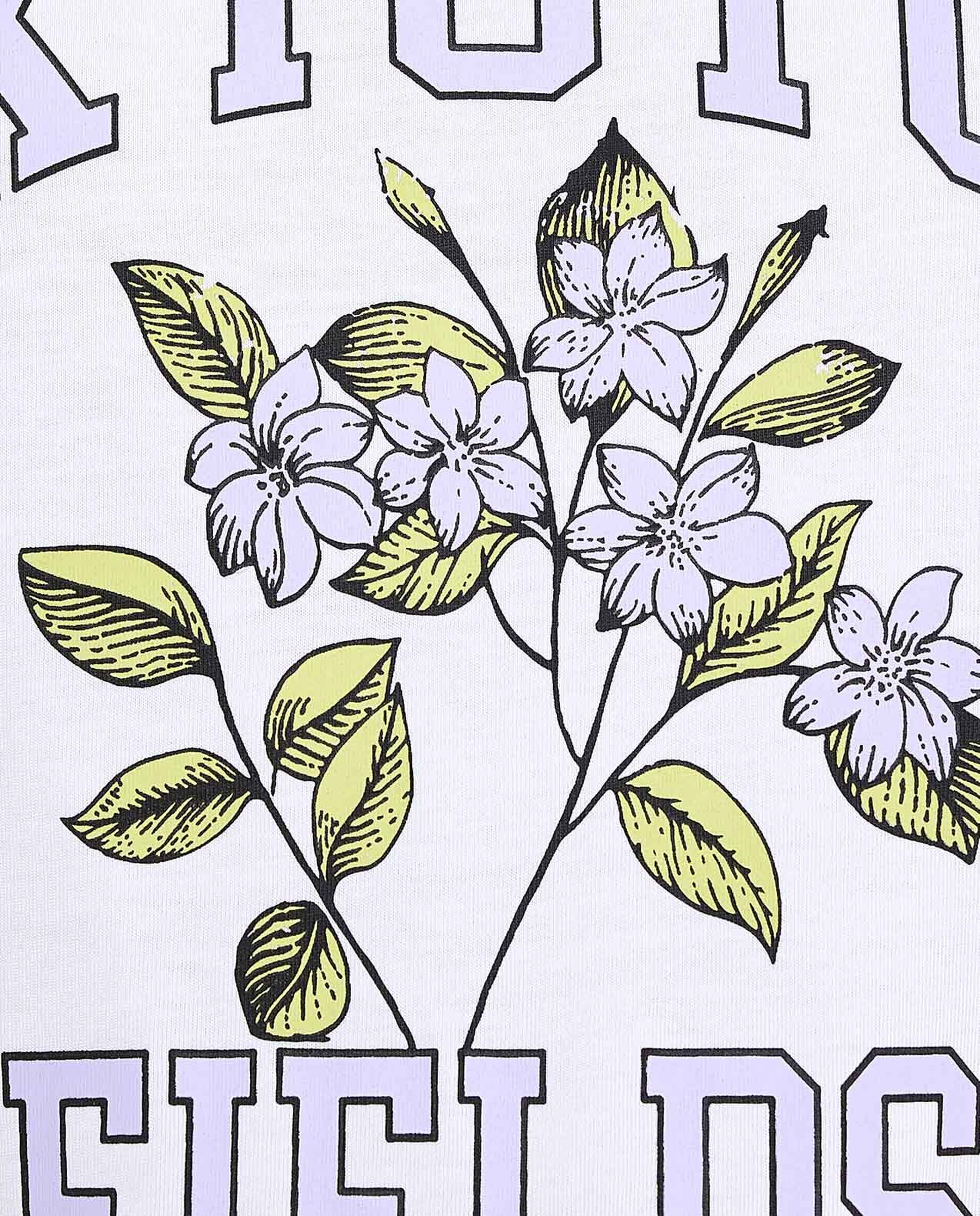 Printed T-Shirt with Crew Neck and Short Sleeves