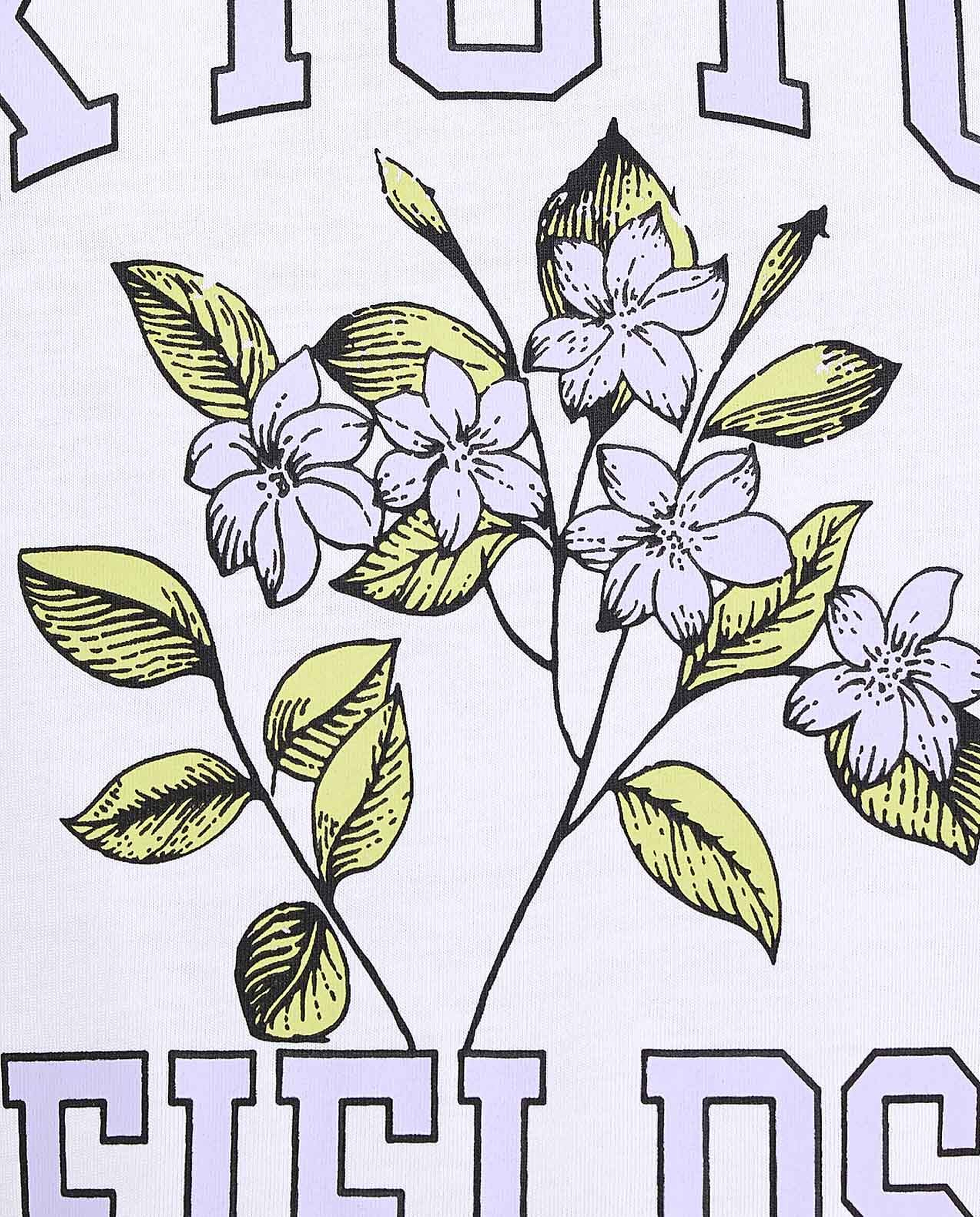 Printed T-Shirt with Crew Neck and Short Sleeves